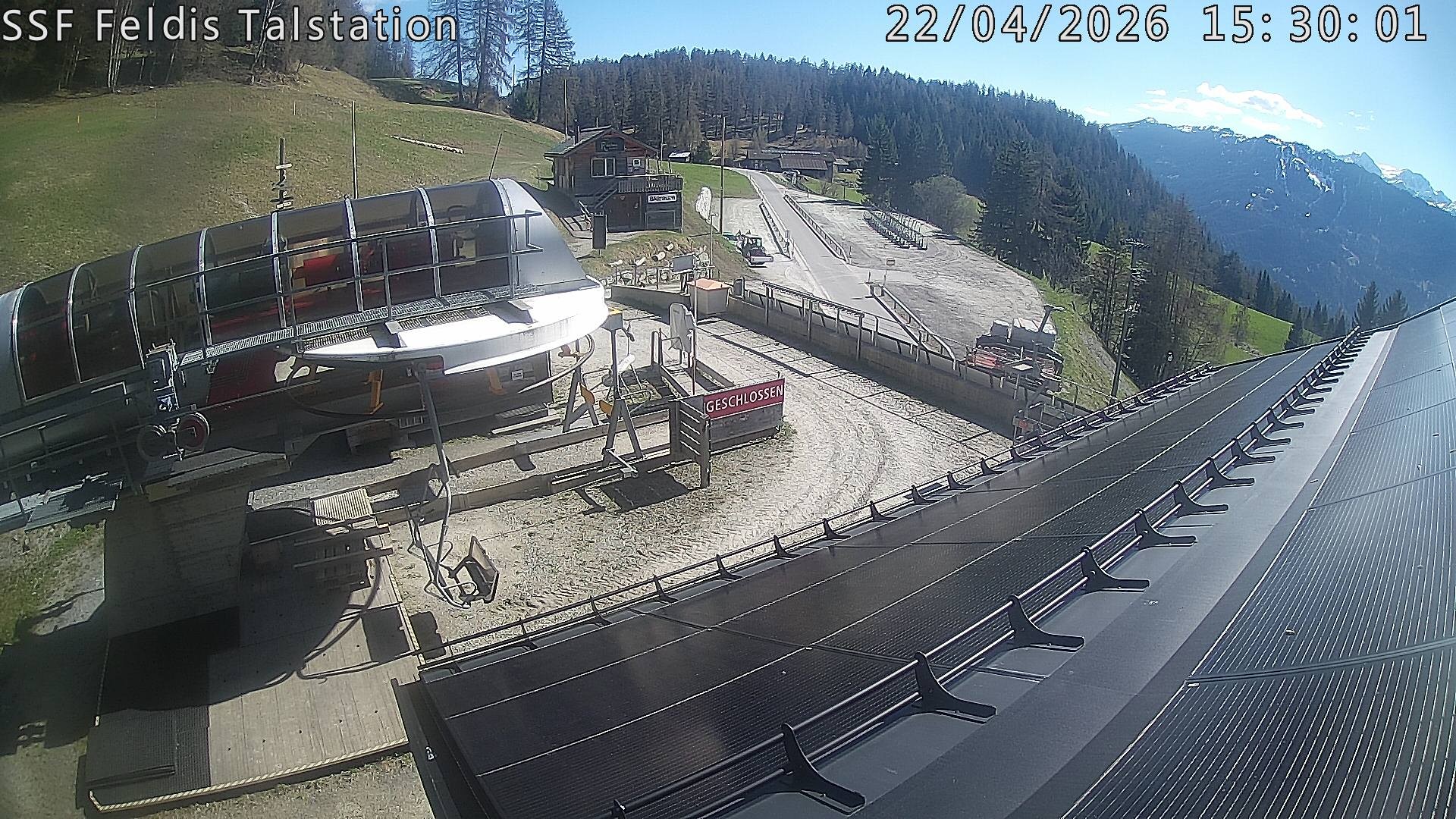 Archiv Foto Webcam Talstation Feldis/ Veulden