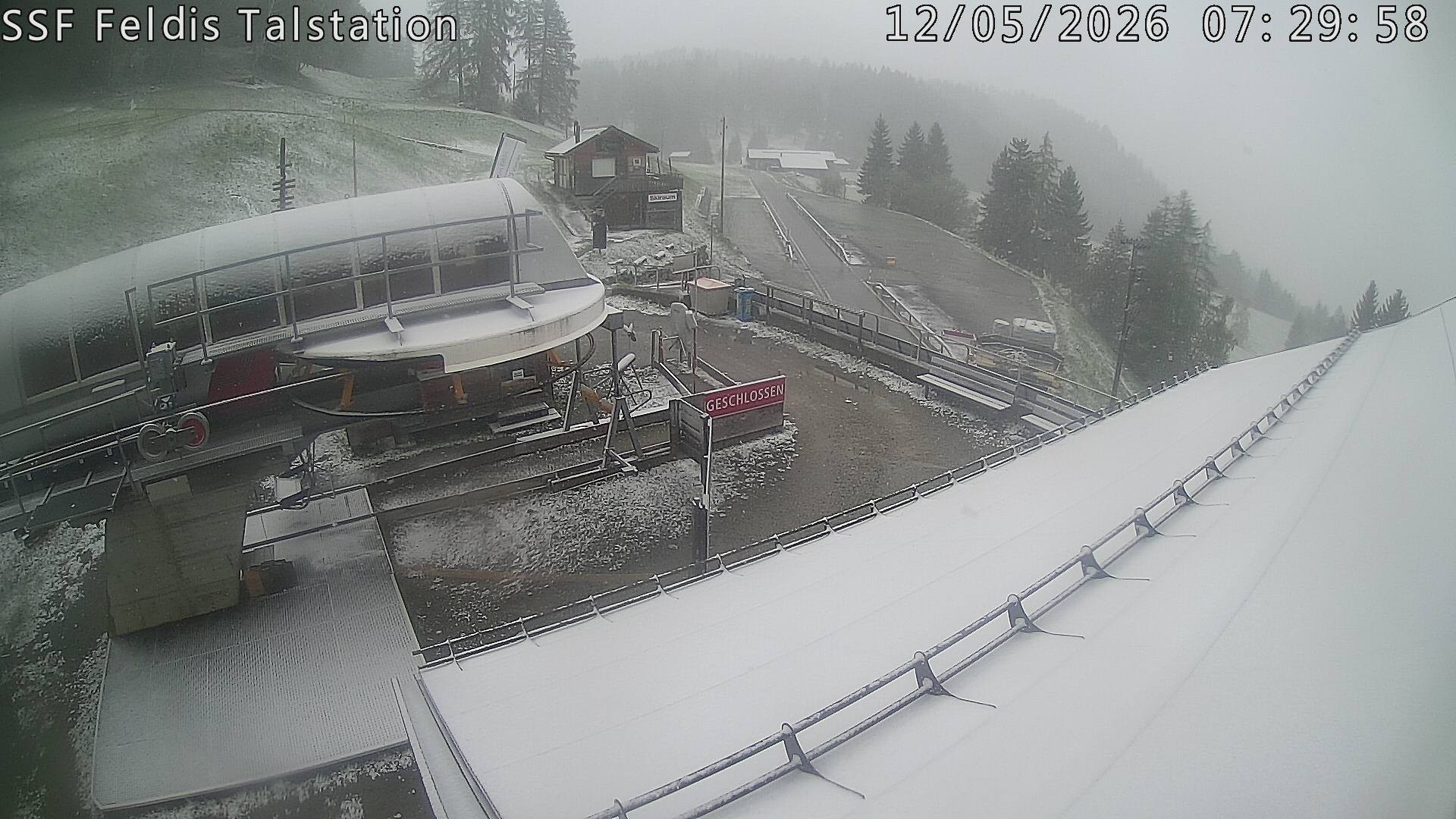 Archiv Foto Webcam Talstation Feldis/ Veulden