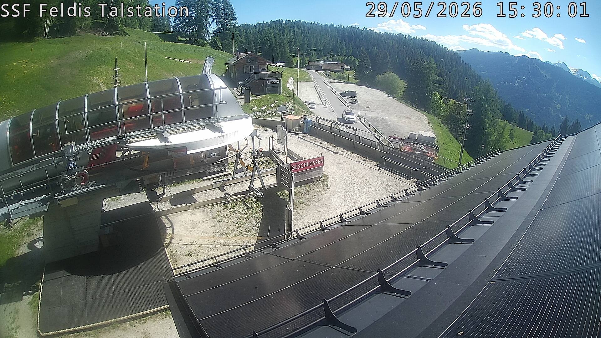 Archiv Foto Webcam Talstation Feldis/ Veulden