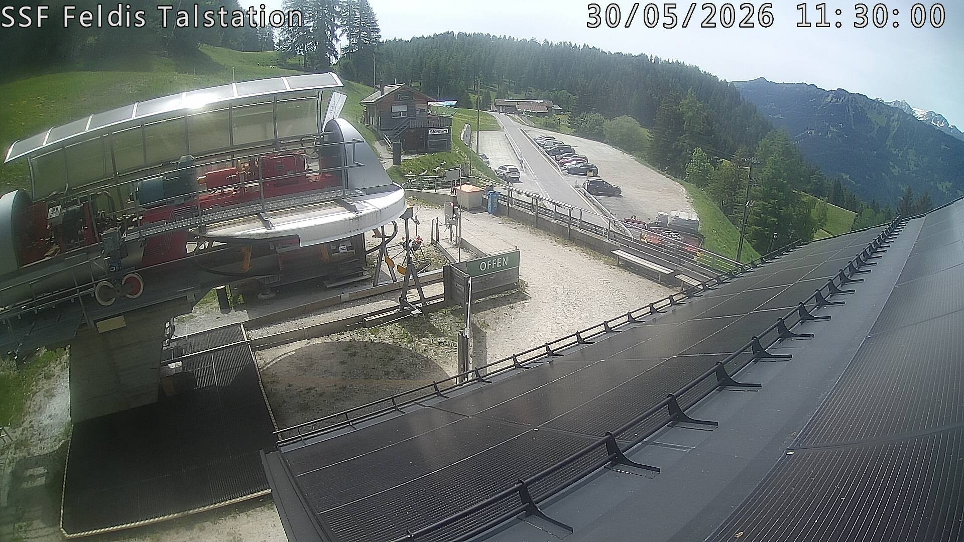 Archiv Foto Webcam Talstation Feldis/ Veulden