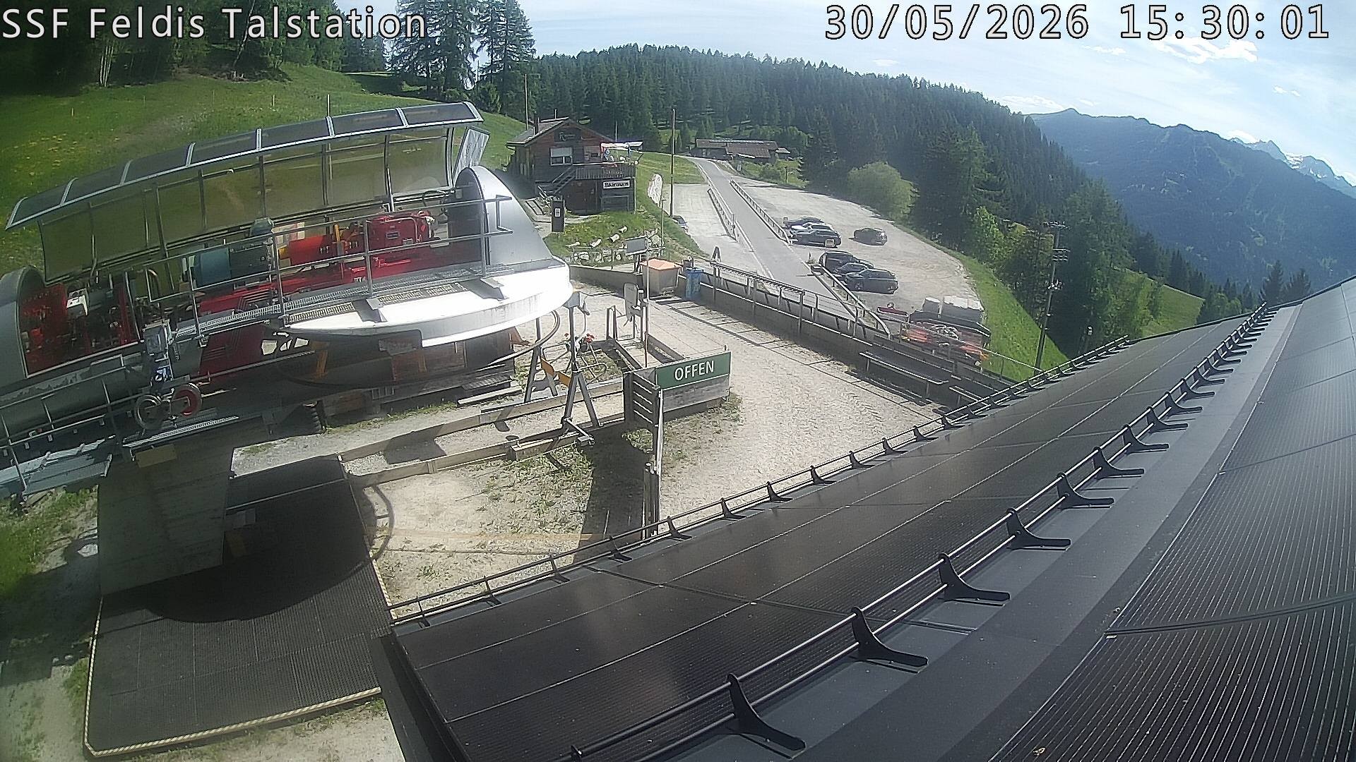 Archiv Foto Webcam Talstation Feldis/ Veulden