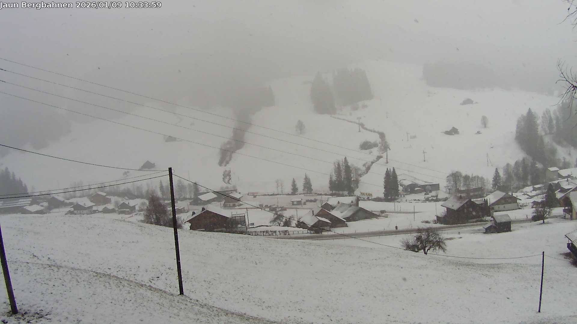 Archived image Webcam Ski station Jaun Village