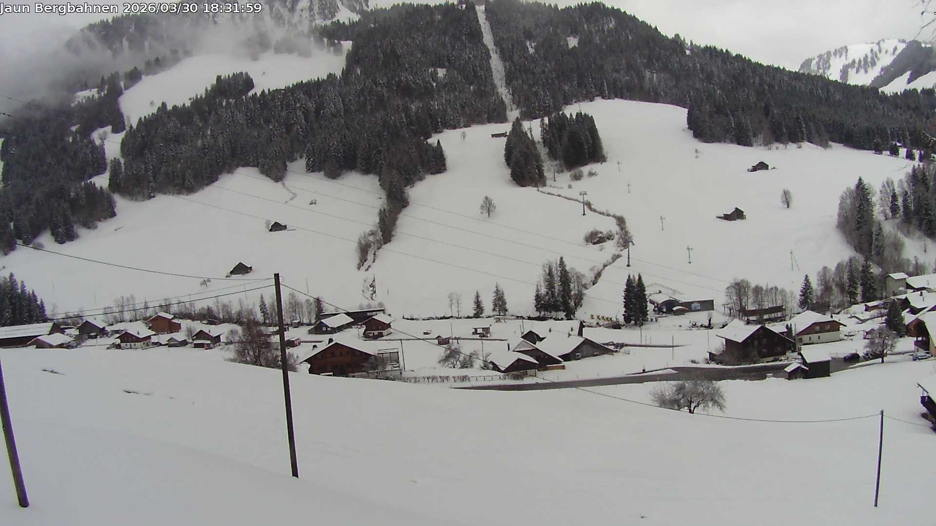 Archiv Foto Webcam Skistation Jaun Dorf