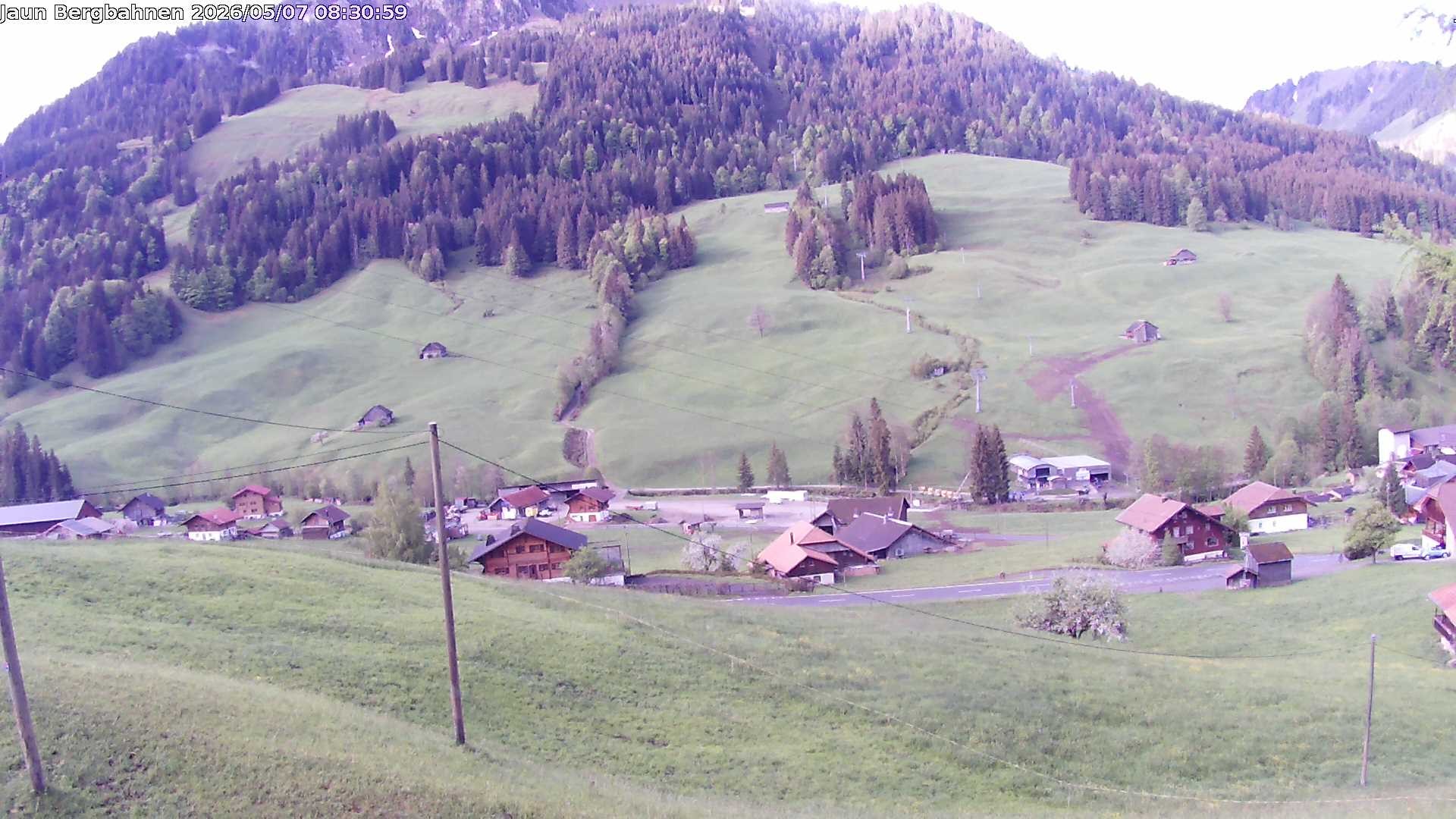 Archived image Webcam Ski station Jaun Village