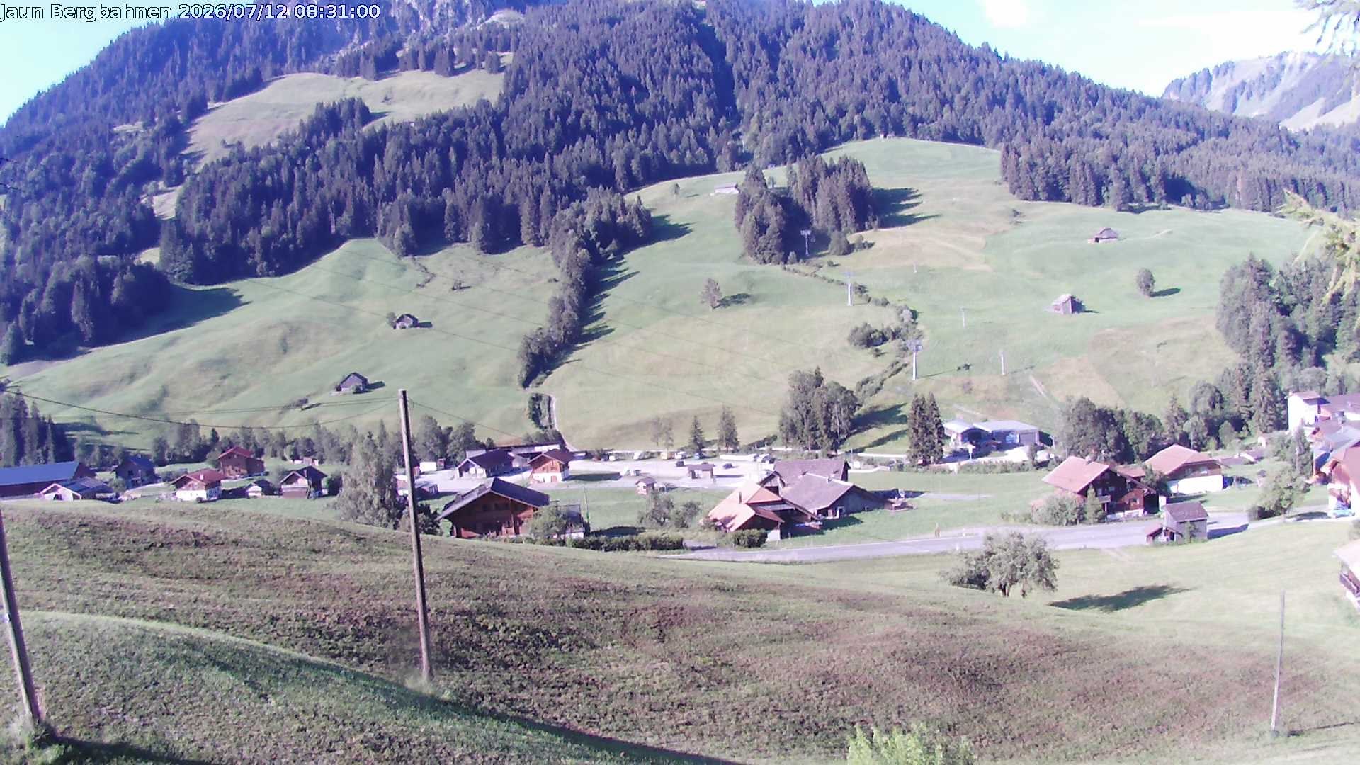 Archived image Webcam Ski station Jaun Village