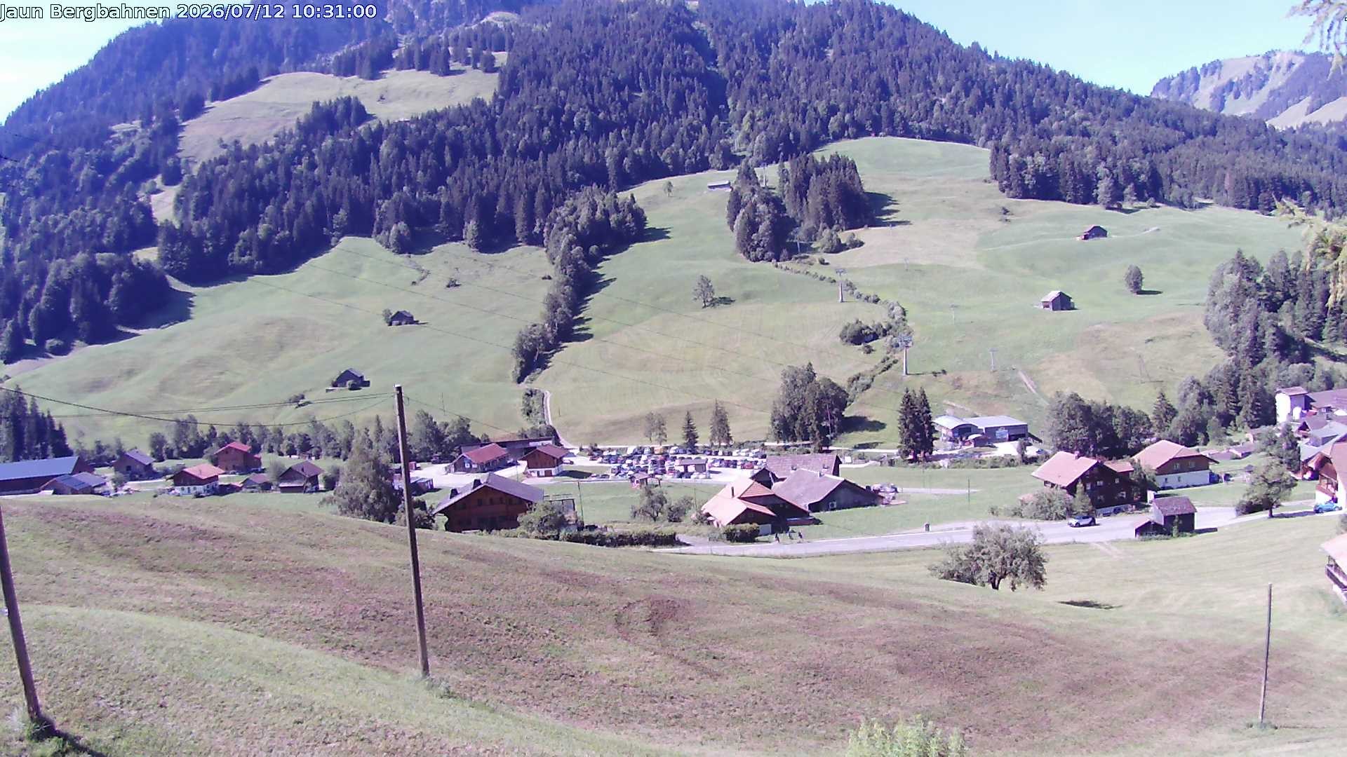 Archived image Webcam Ski station Jaun Village