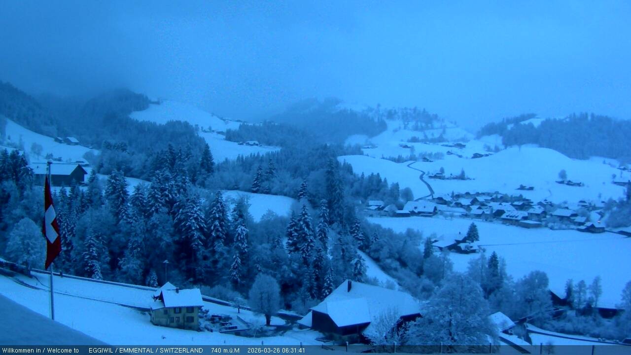 Archived image Webcam View from the Berghaus Eggiwil