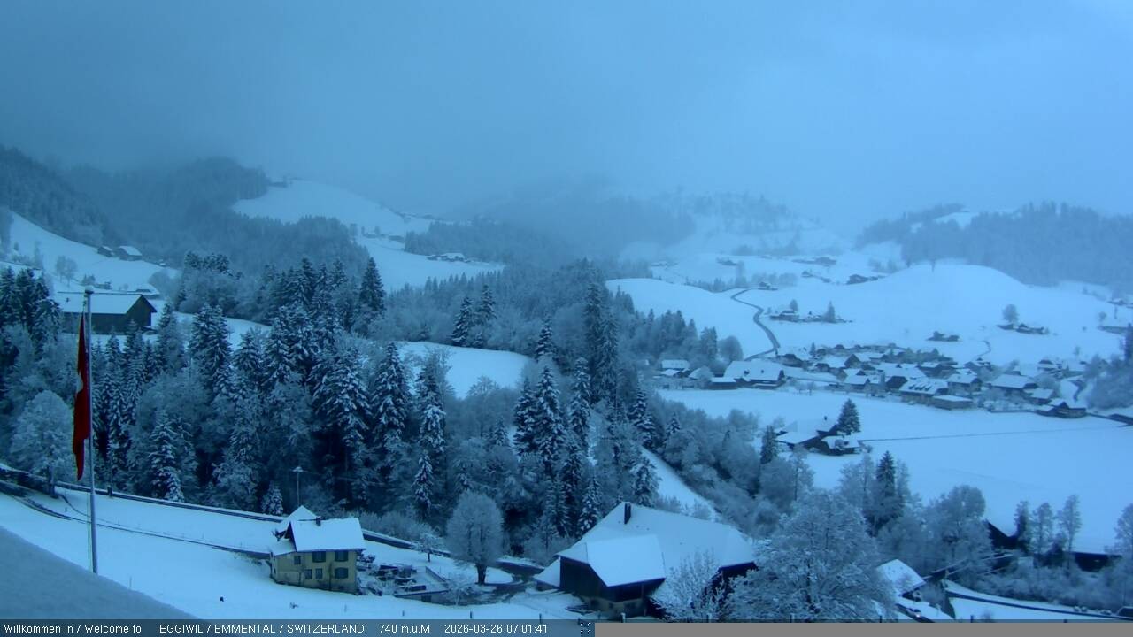 Archiv Foto Webcam Blick vom Berghaus Eggiwil