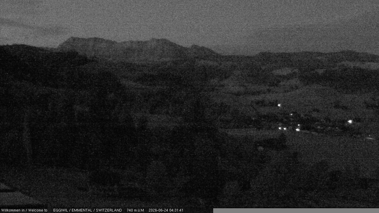 Archived image Webcam View from the Berghaus Eggiwil