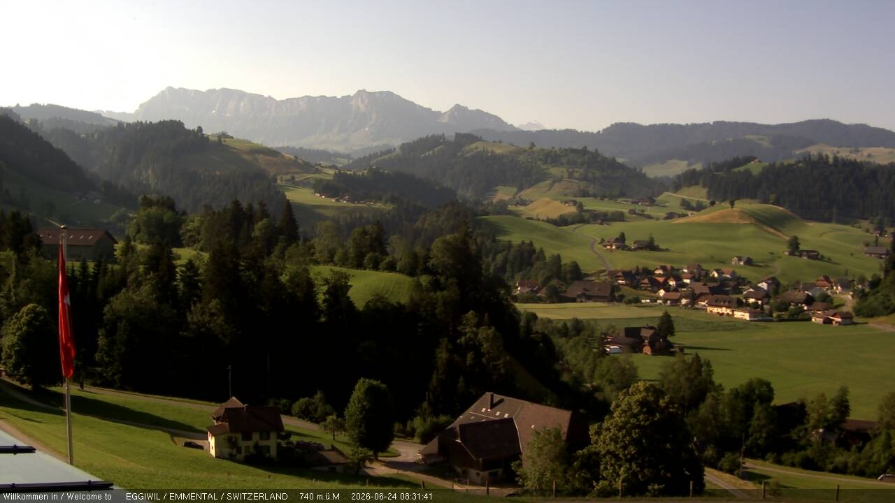 Archived image Webcam View from the Berghaus Eggiwil
