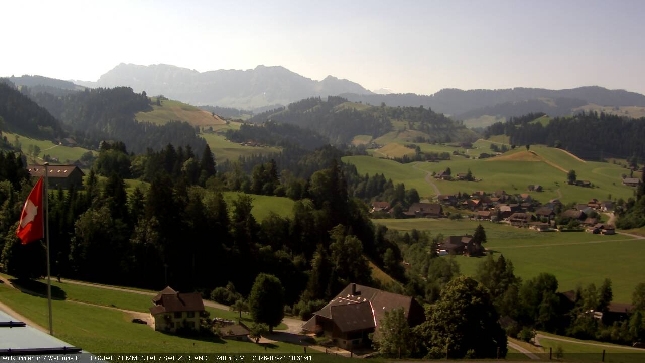 Archiv Foto Webcam Blick vom Berghaus Eggiwil