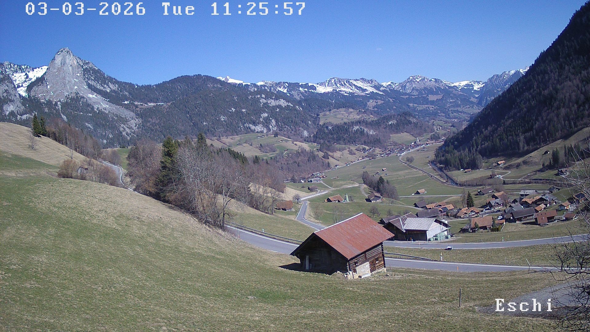 Archiv Foto Webcam in Boltigen-Eschi am Jaunpass