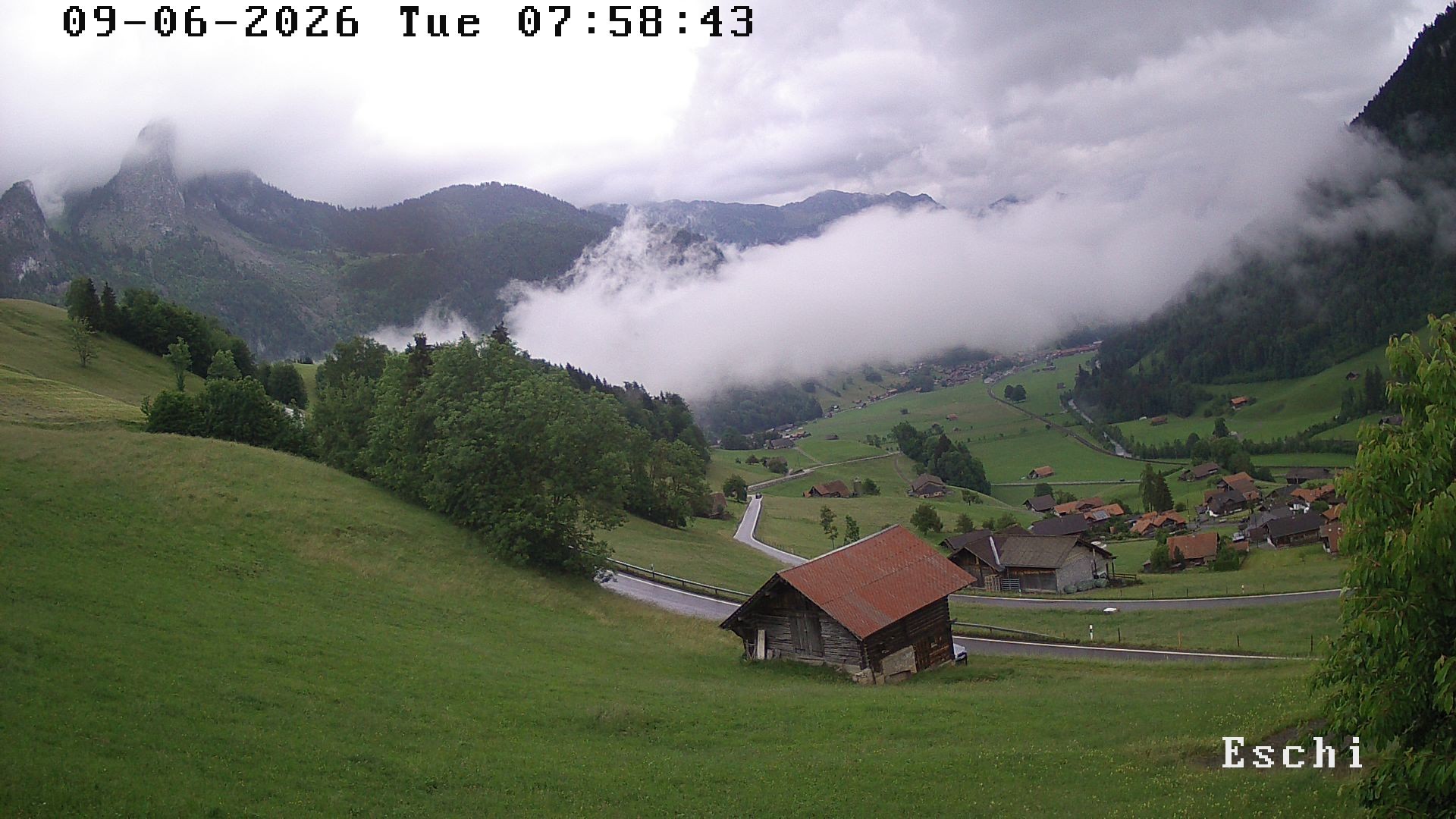 Archiv Foto Webcam in Boltigen-Eschi am Jaunpass
