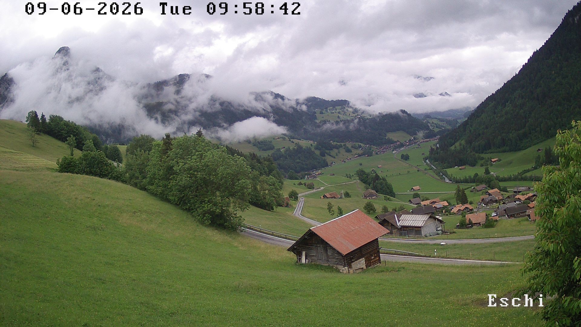 Archiv Foto Webcam in Boltigen-Eschi am Jaunpass