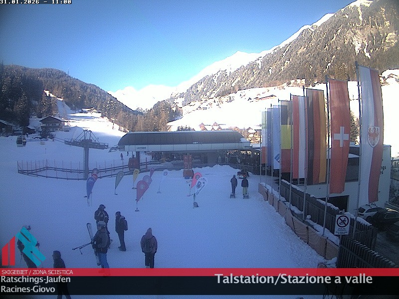 Archiv Foto Webcam Skigebiet Ratschings Jaufen: Talstation
