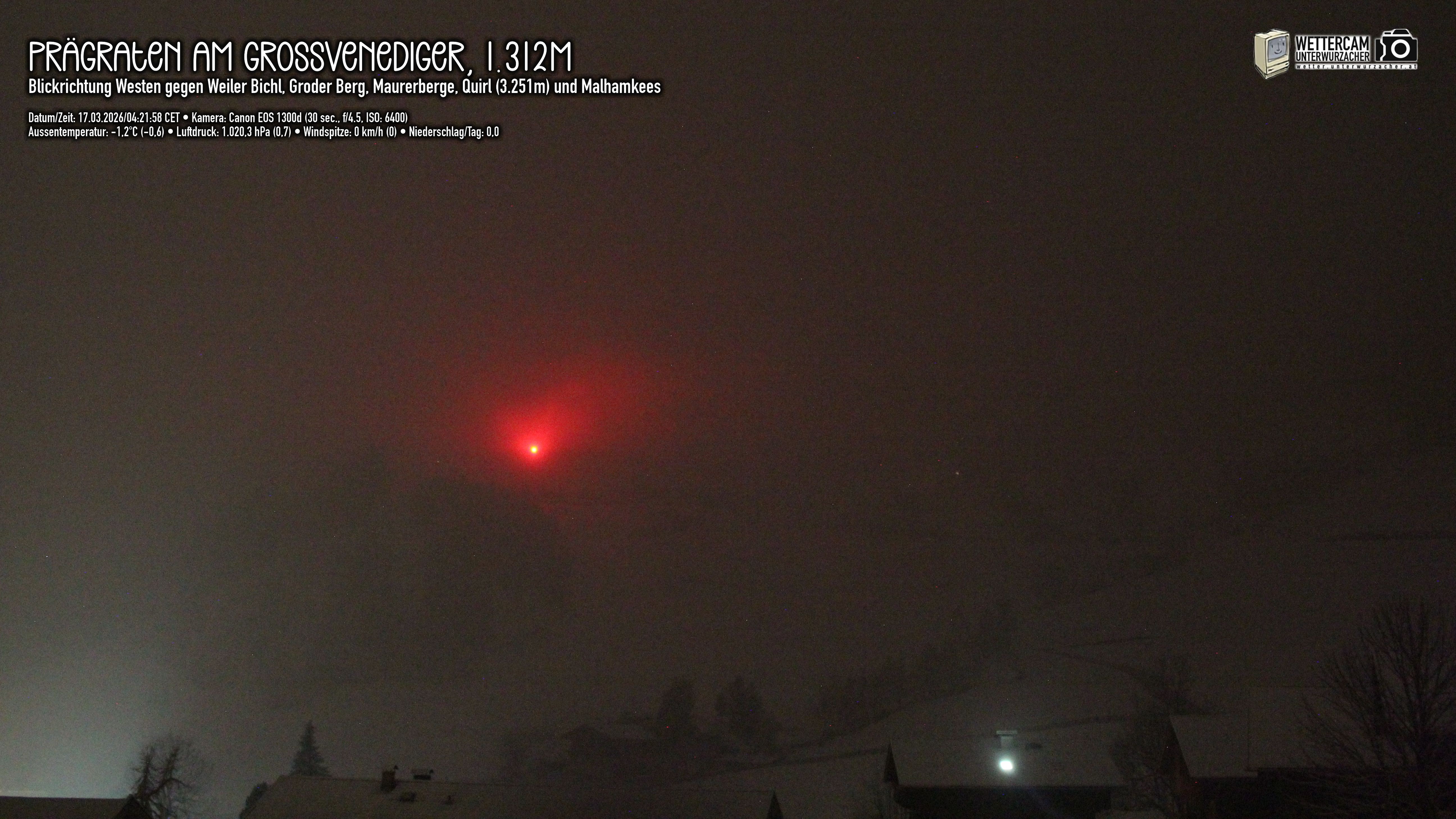 Archiv Foto Webcam Prägraten am Großvenediger - Dorf Bichl und Maurer Berge