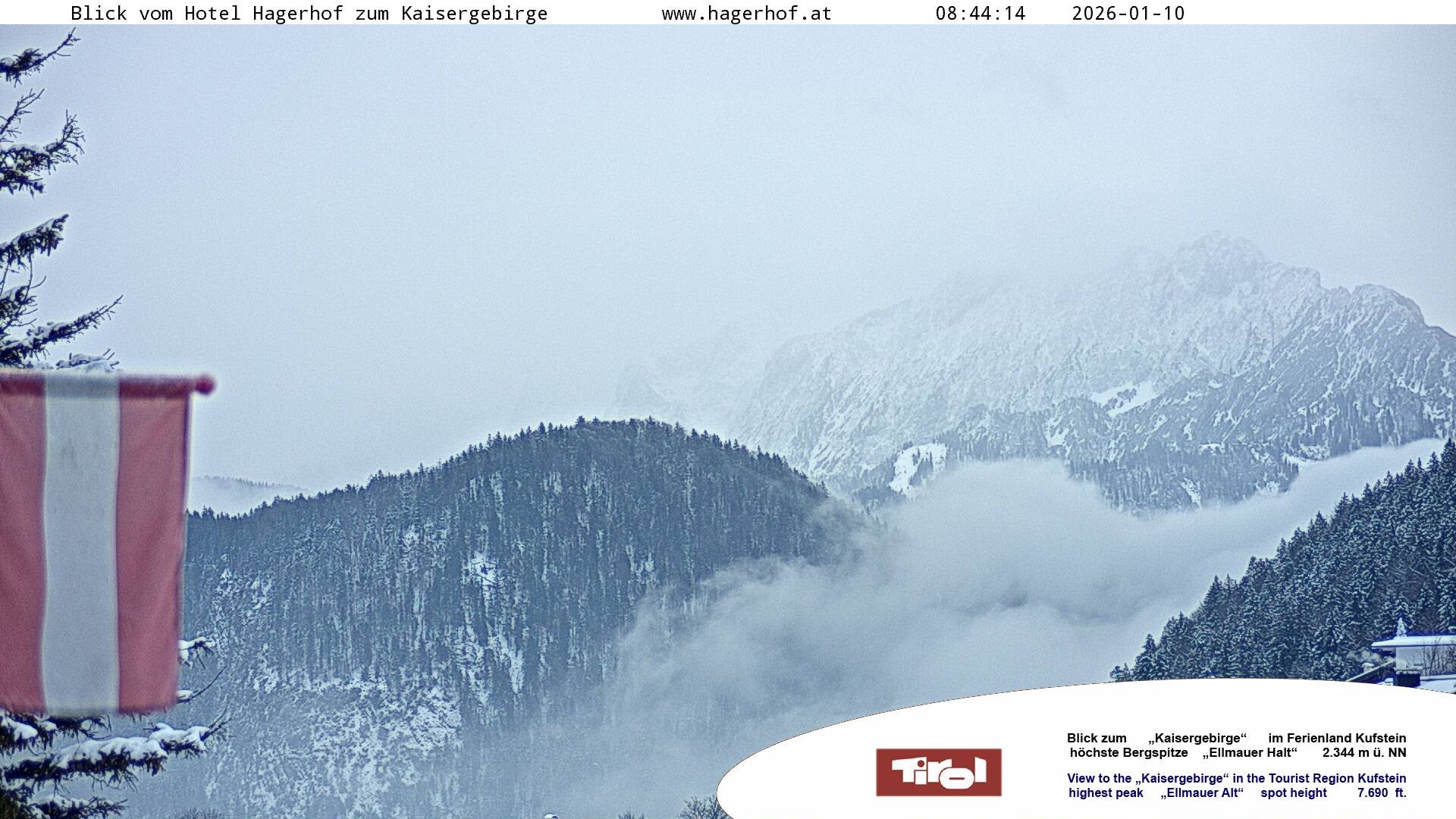 Archiv Foto Webcam Blick aufs Kaisergebirge
