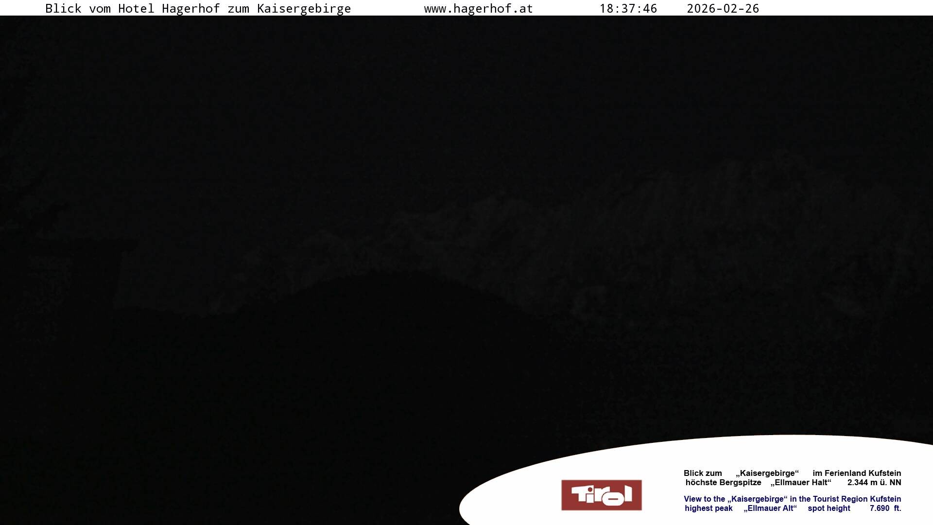 Archived image Webcam View to Kaisergebirge
