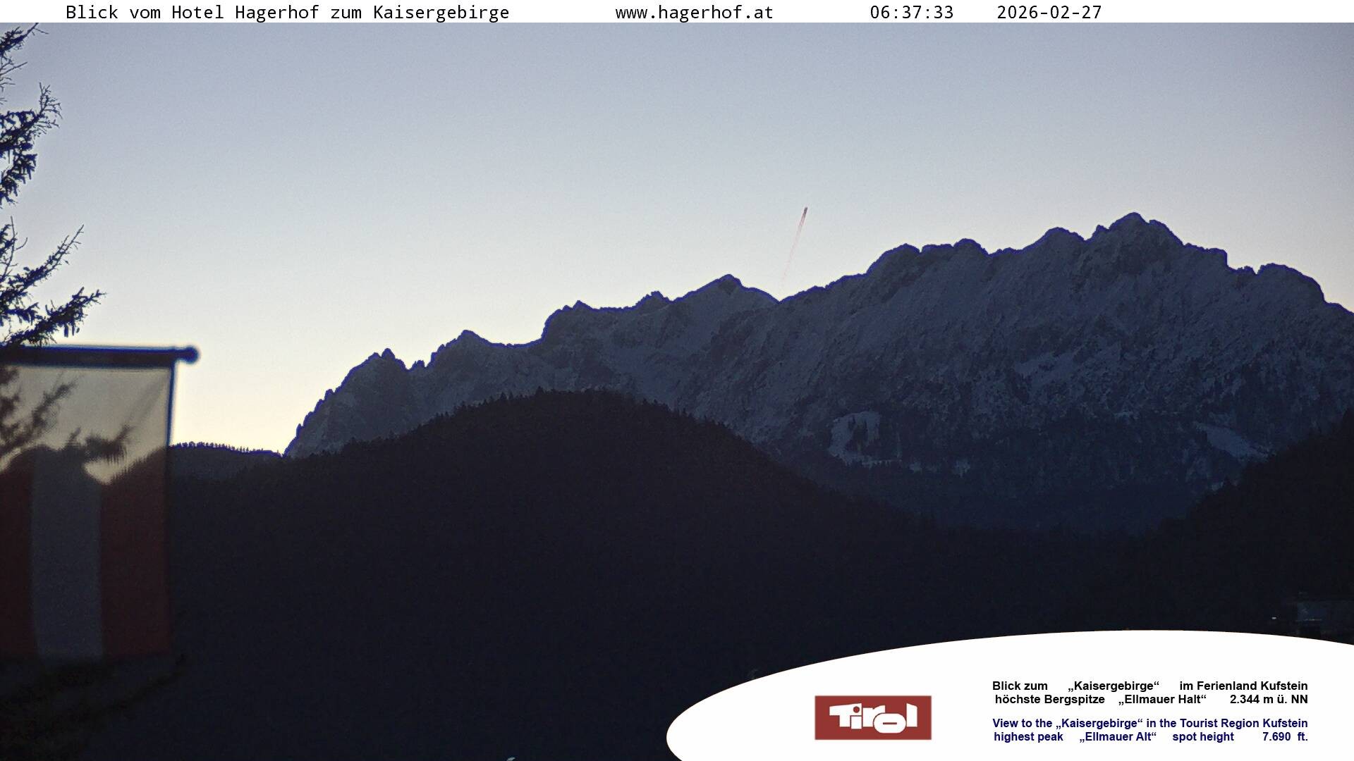 Archiv Foto Webcam Blick aufs Kaisergebirge