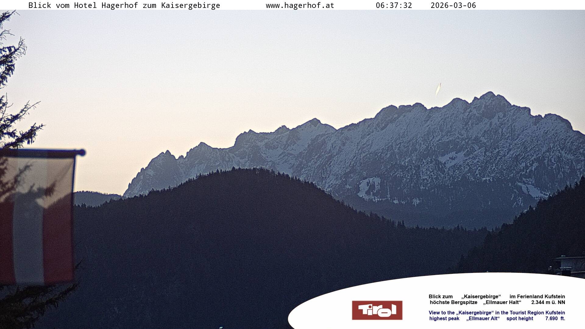 Archiv Foto Webcam Blick aufs Kaisergebirge