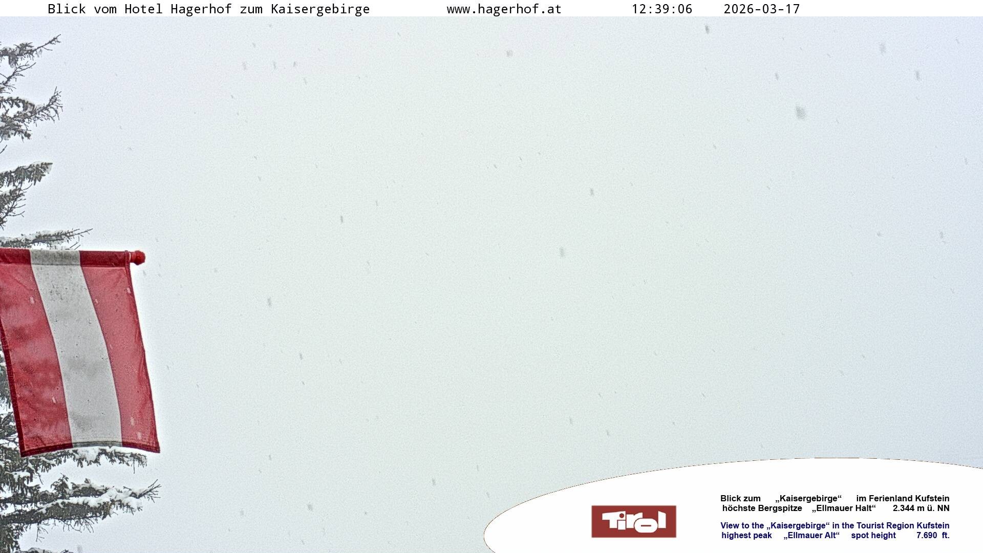 Archiv Foto Webcam Blick aufs Kaisergebirge
