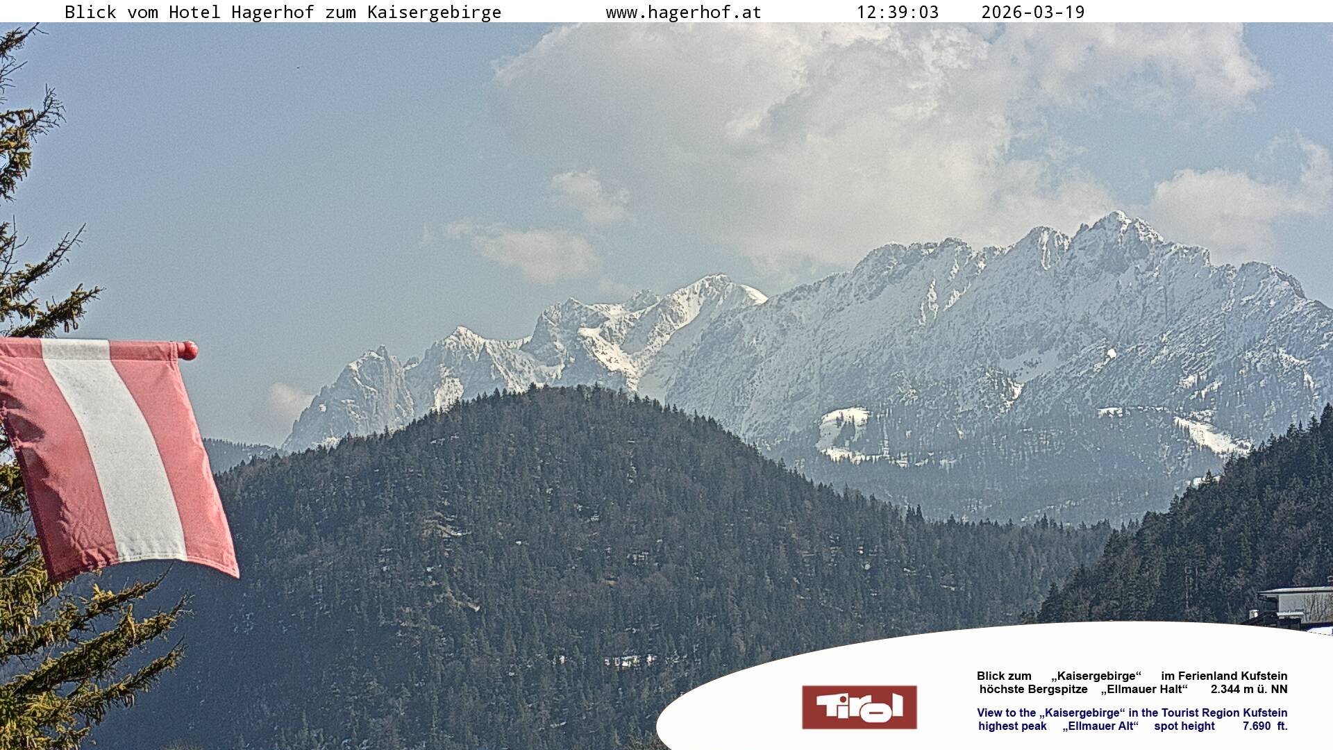 Archiv Foto Webcam Blick aufs Kaisergebirge