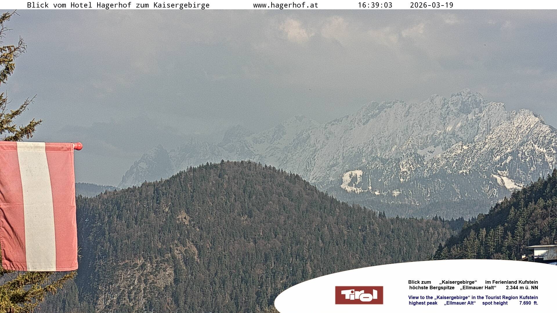 Archiv Foto Webcam Blick aufs Kaisergebirge