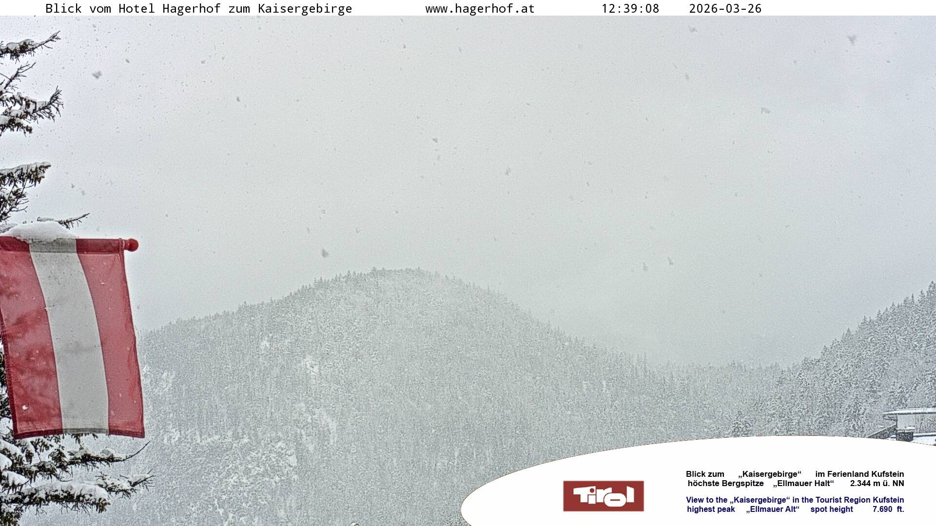 Archiv Foto Webcam Blick aufs Kaisergebirge
