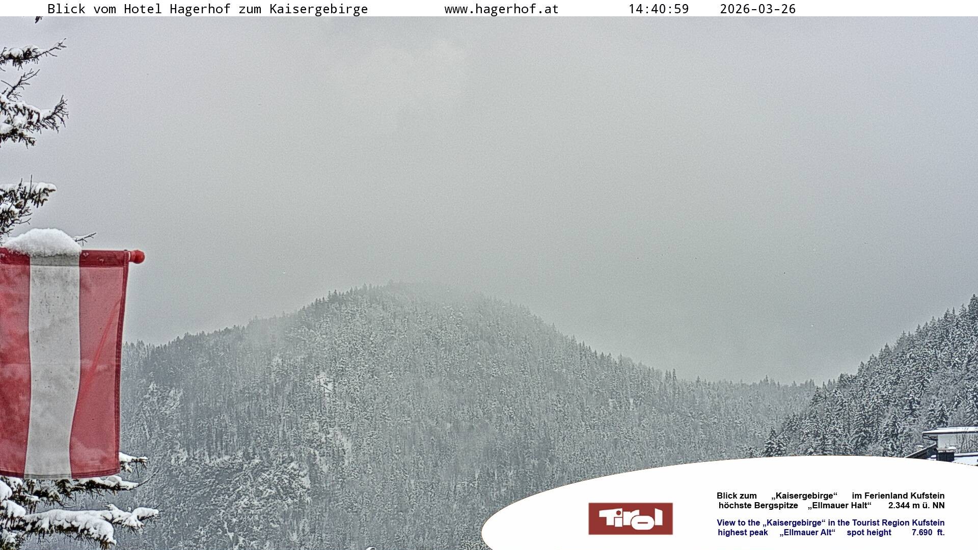 Archiv Foto Webcam Blick aufs Kaisergebirge