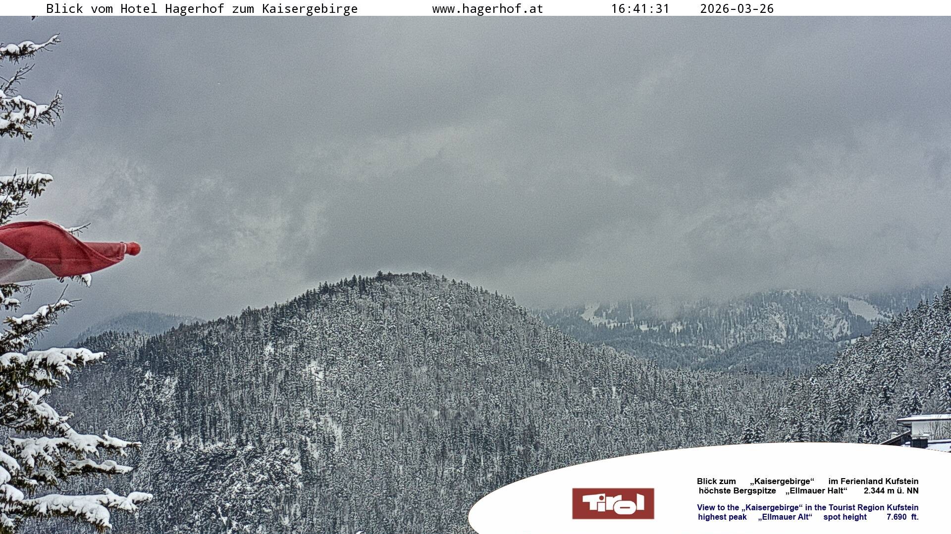 Archiv Foto Webcam Blick aufs Kaisergebirge