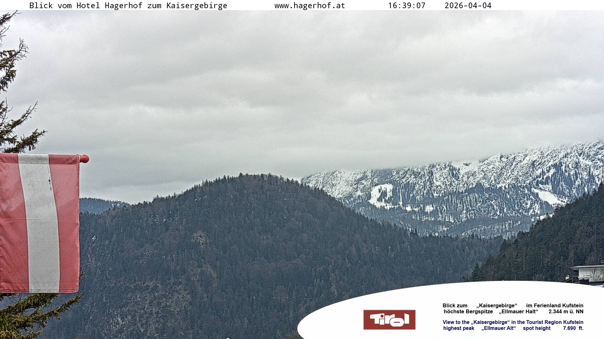 Archiv Foto Webcam Blick aufs Kaisergebirge