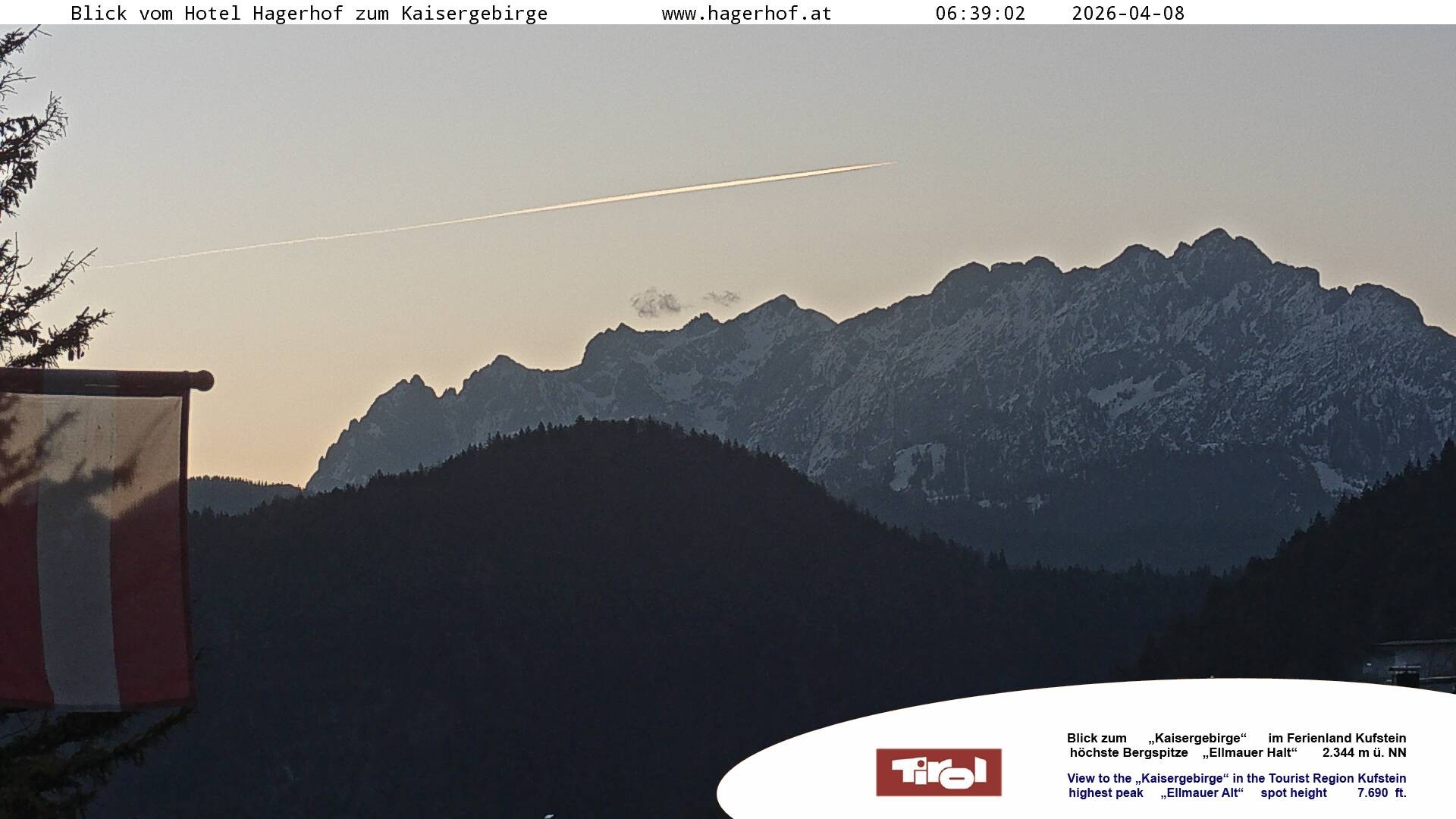 Archiv Foto Webcam Blick aufs Kaisergebirge