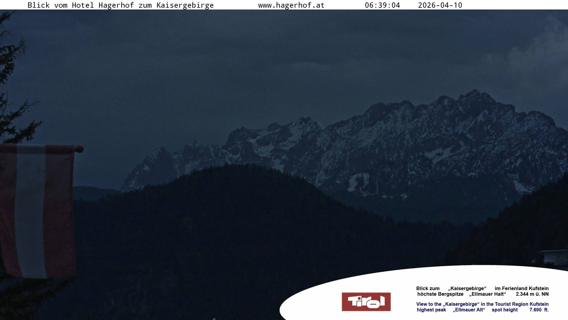 Archiv Foto Webcam Blick aufs Kaisergebirge