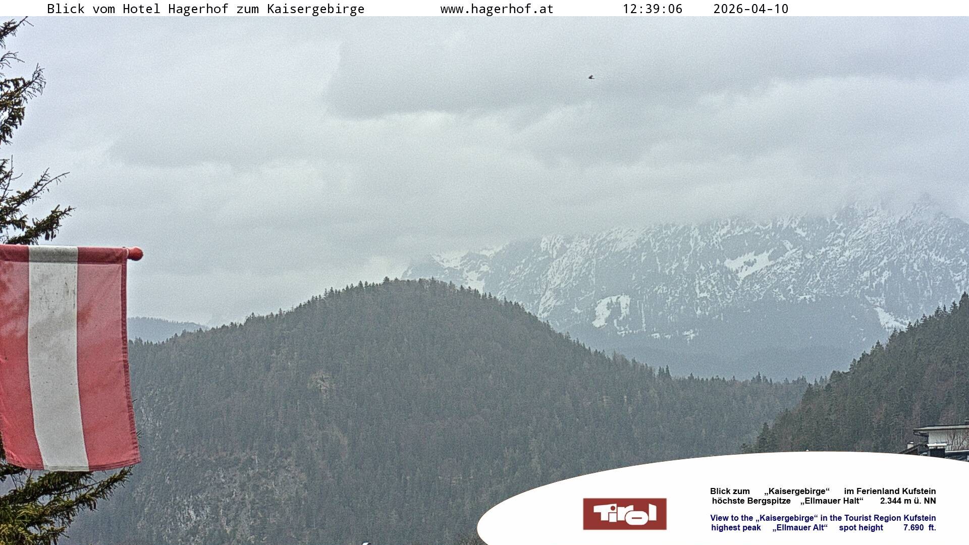 Archiv Foto Webcam Blick aufs Kaisergebirge