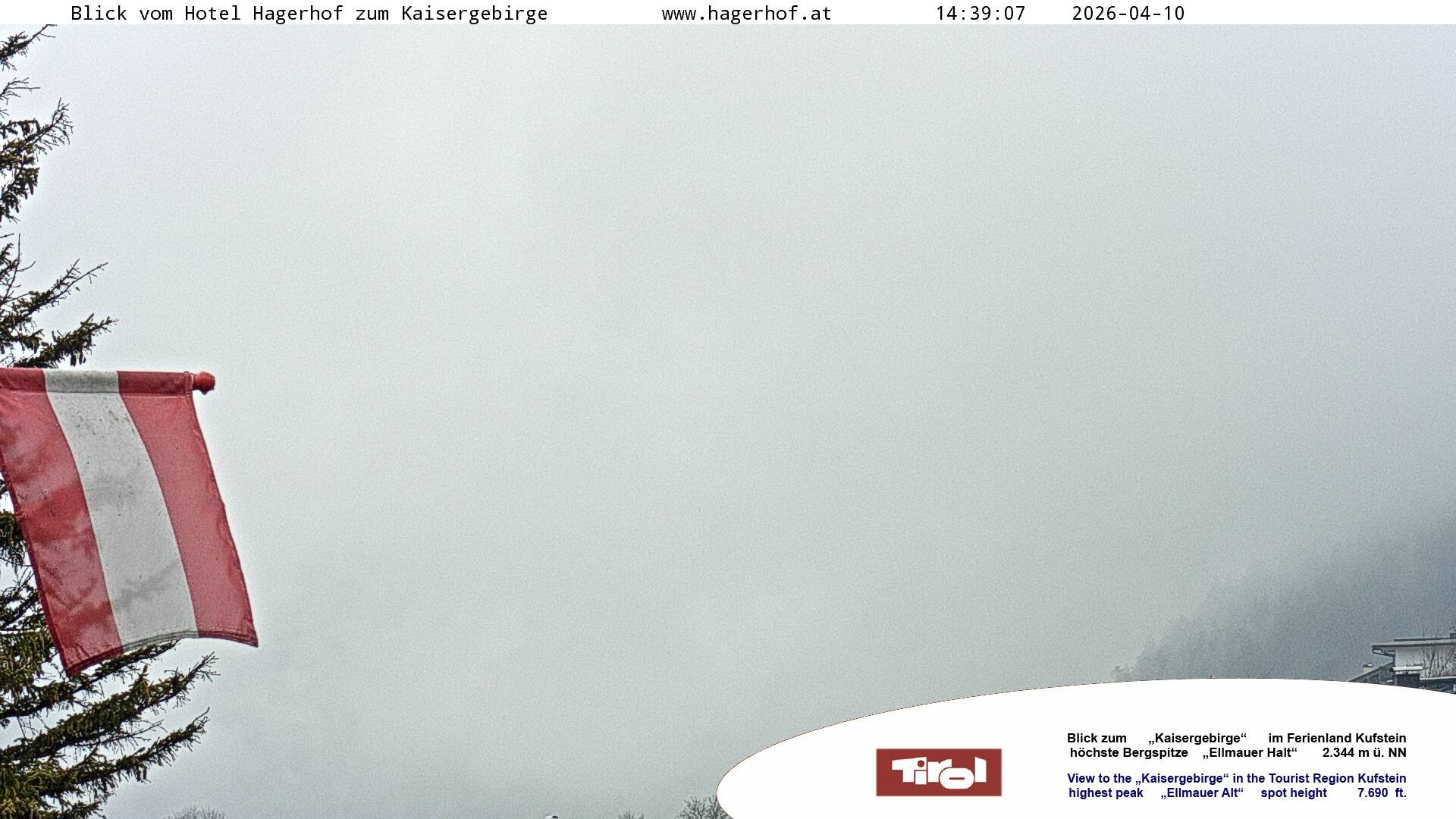 Archiv Foto Webcam Blick aufs Kaisergebirge