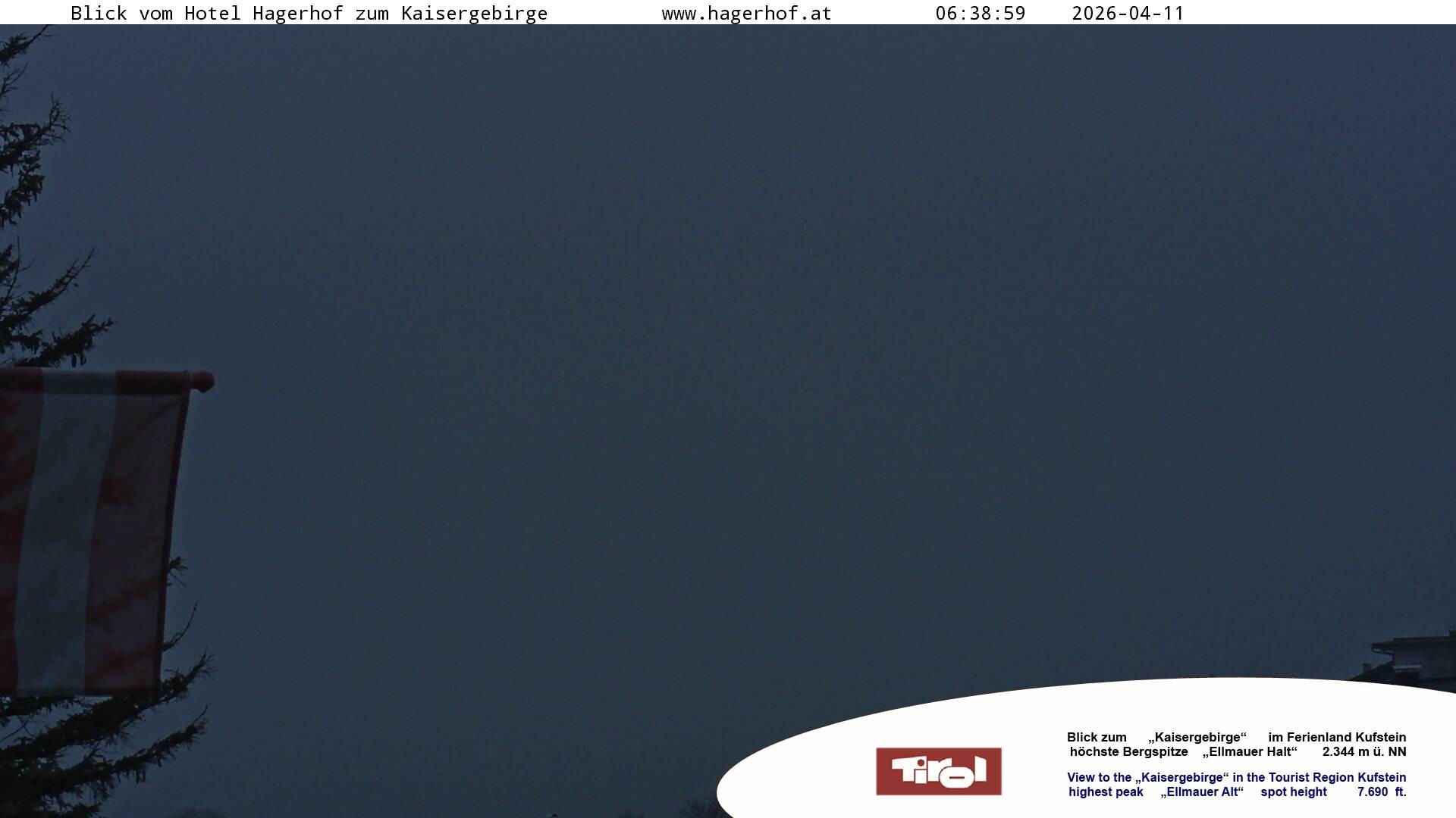 Archiv Foto Webcam Blick aufs Kaisergebirge