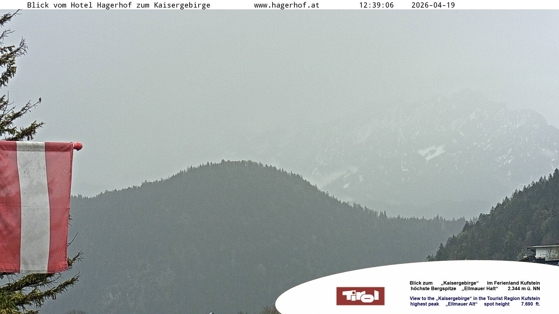 Archiv Foto Webcam Blick aufs Kaisergebirge