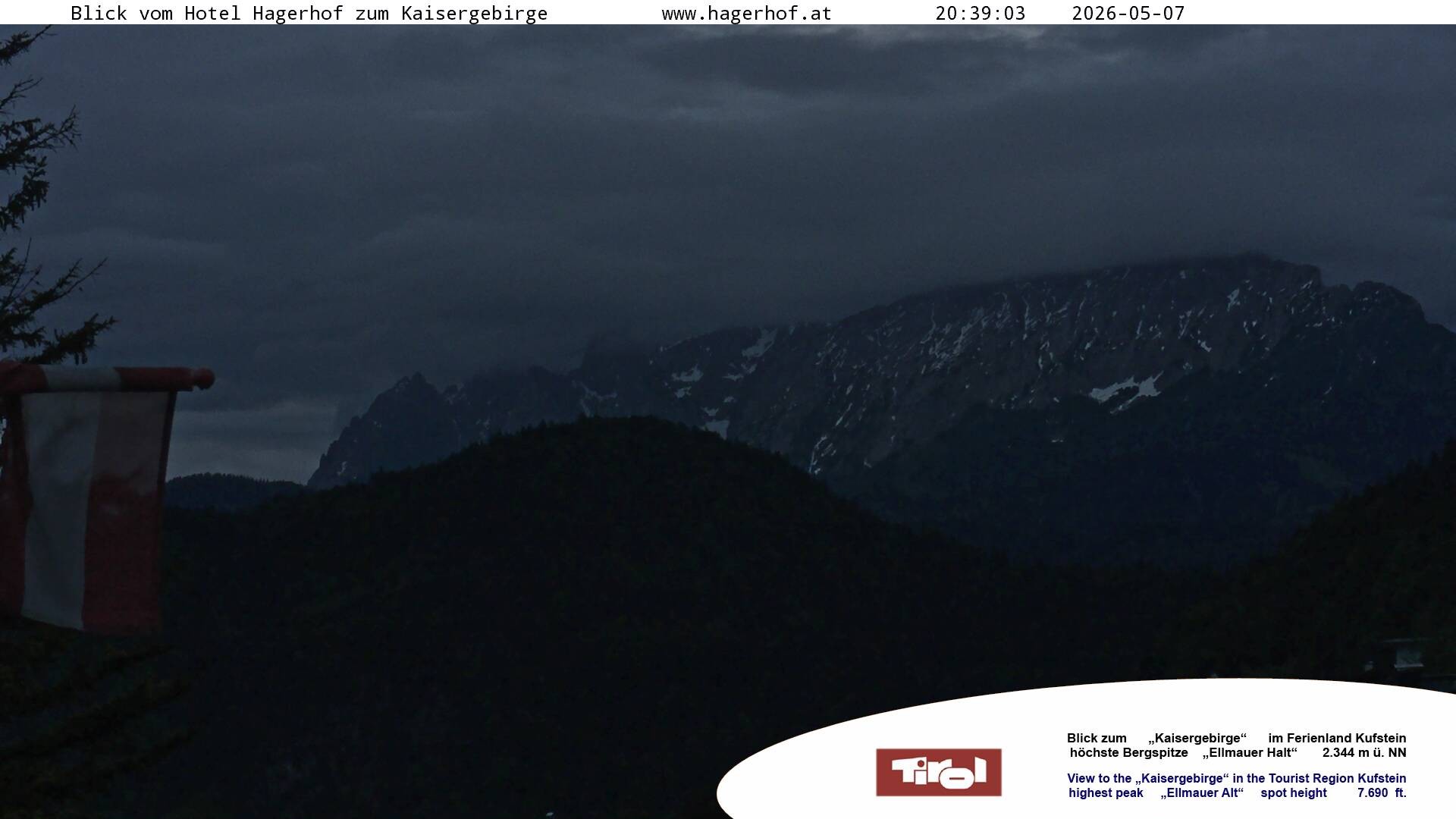 Archiv Foto Webcam Blick aufs Kaisergebirge