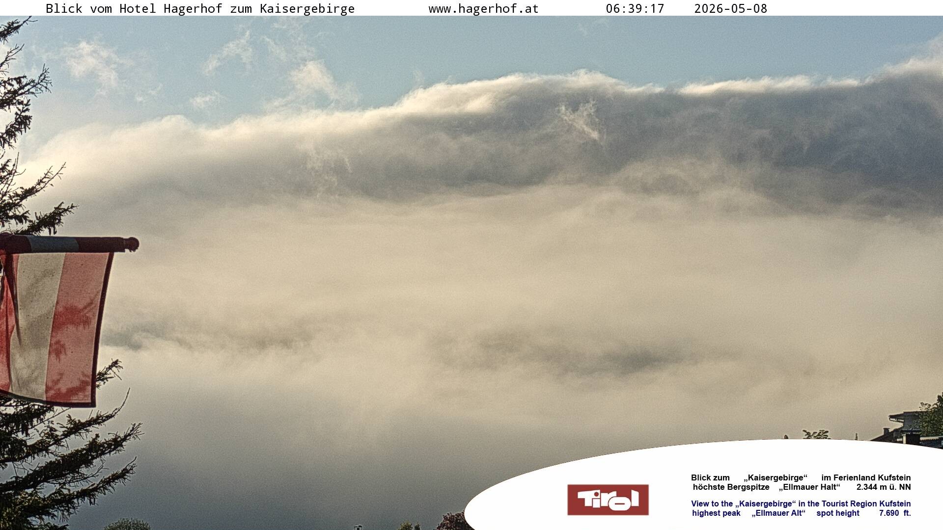 Archiv Foto Webcam Blick aufs Kaisergebirge