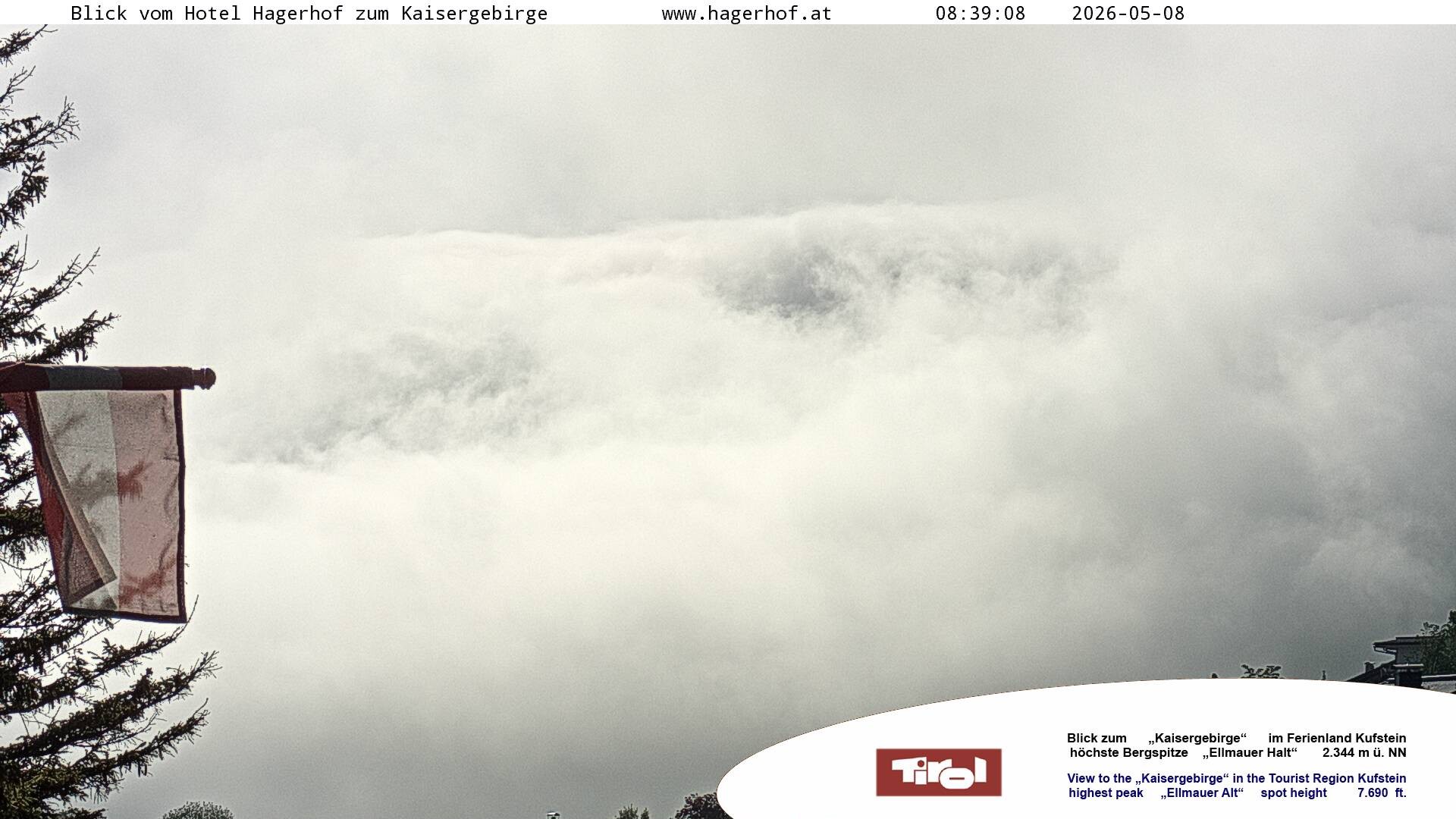 Archiv Foto Webcam Blick aufs Kaisergebirge