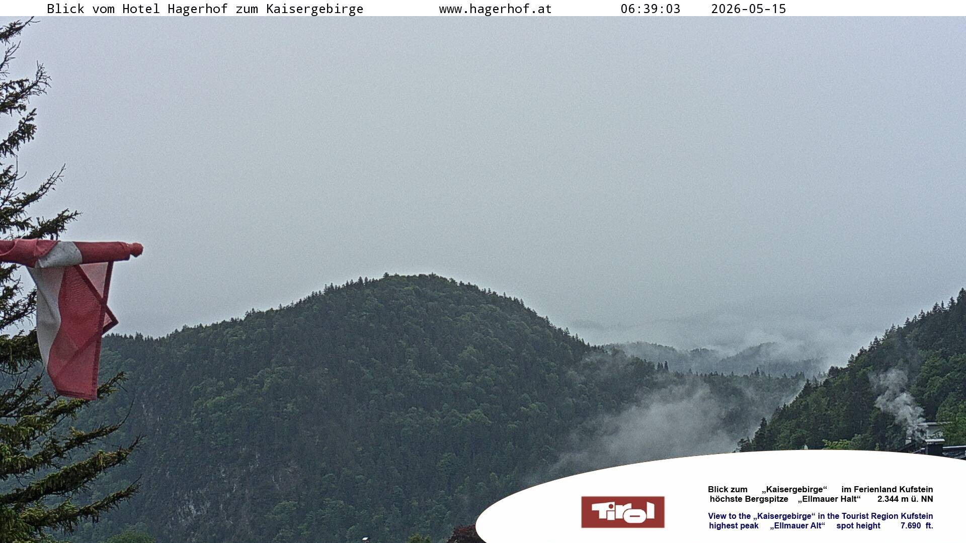 Archiv Foto Webcam Blick aufs Kaisergebirge