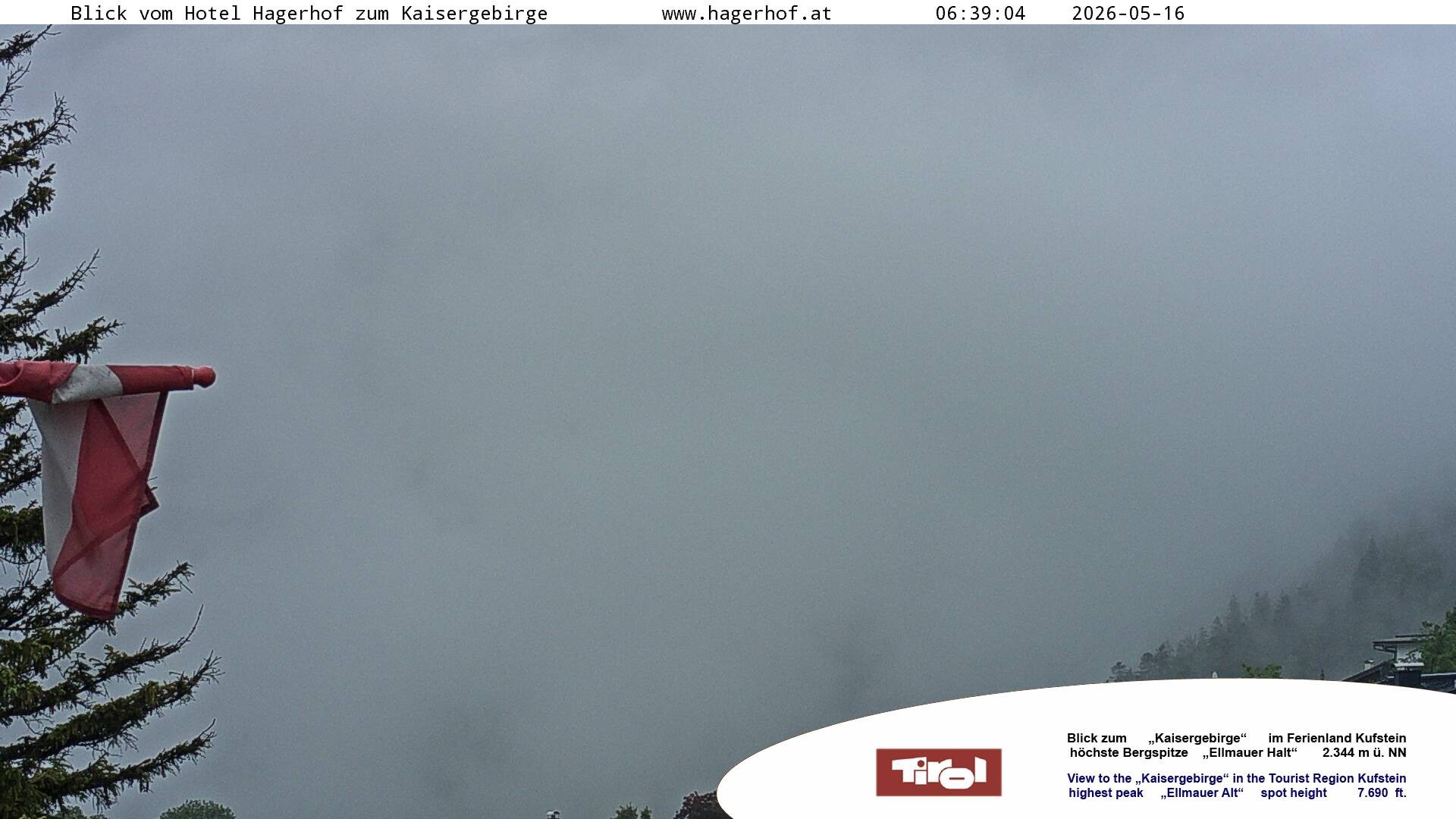 Archiv Foto Webcam Blick aufs Kaisergebirge