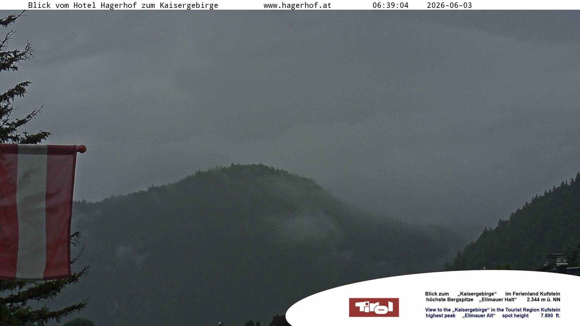 Archiv Foto Webcam Blick aufs Kaisergebirge