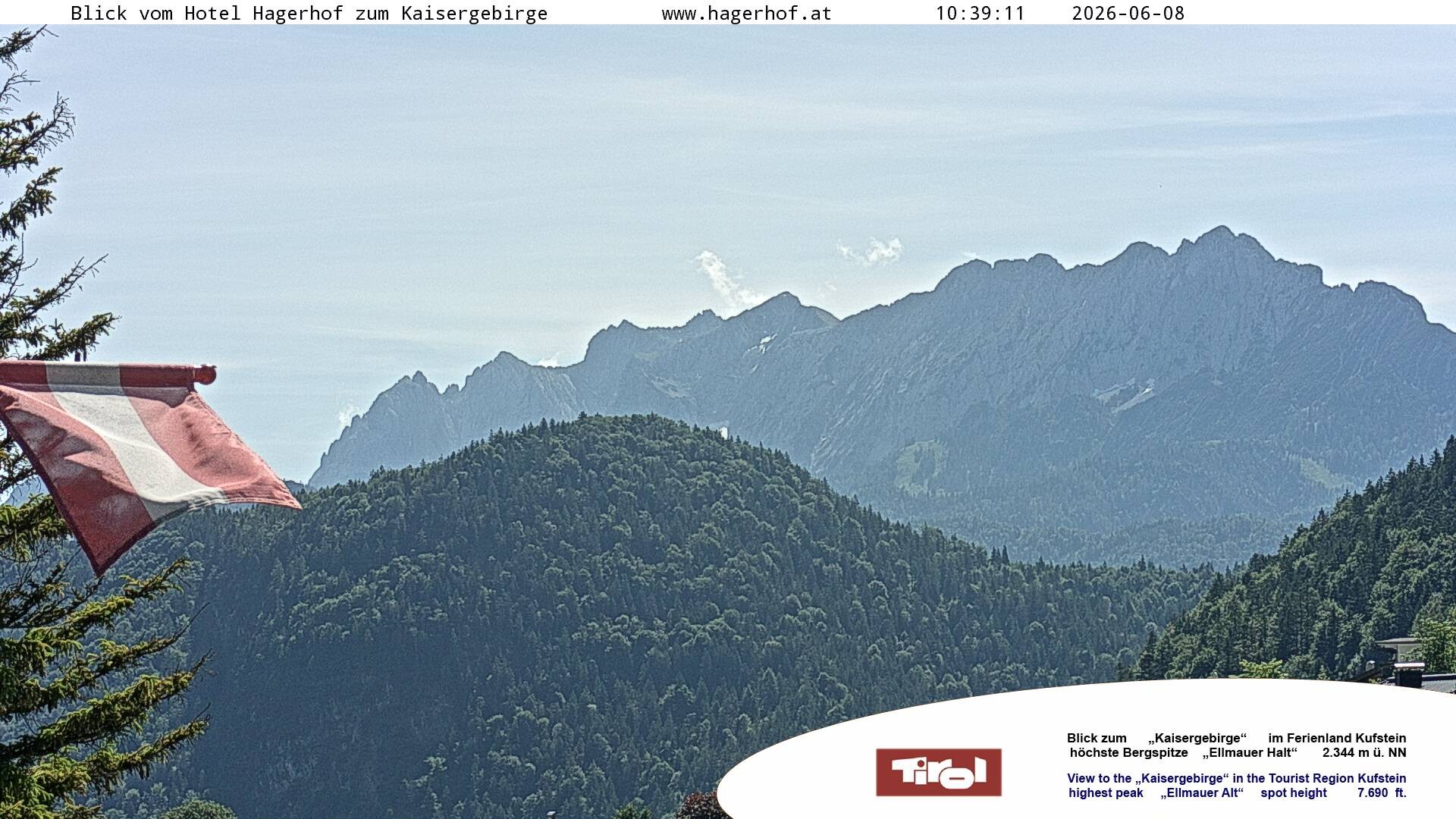 Archived image Webcam View to Kaisergebirge