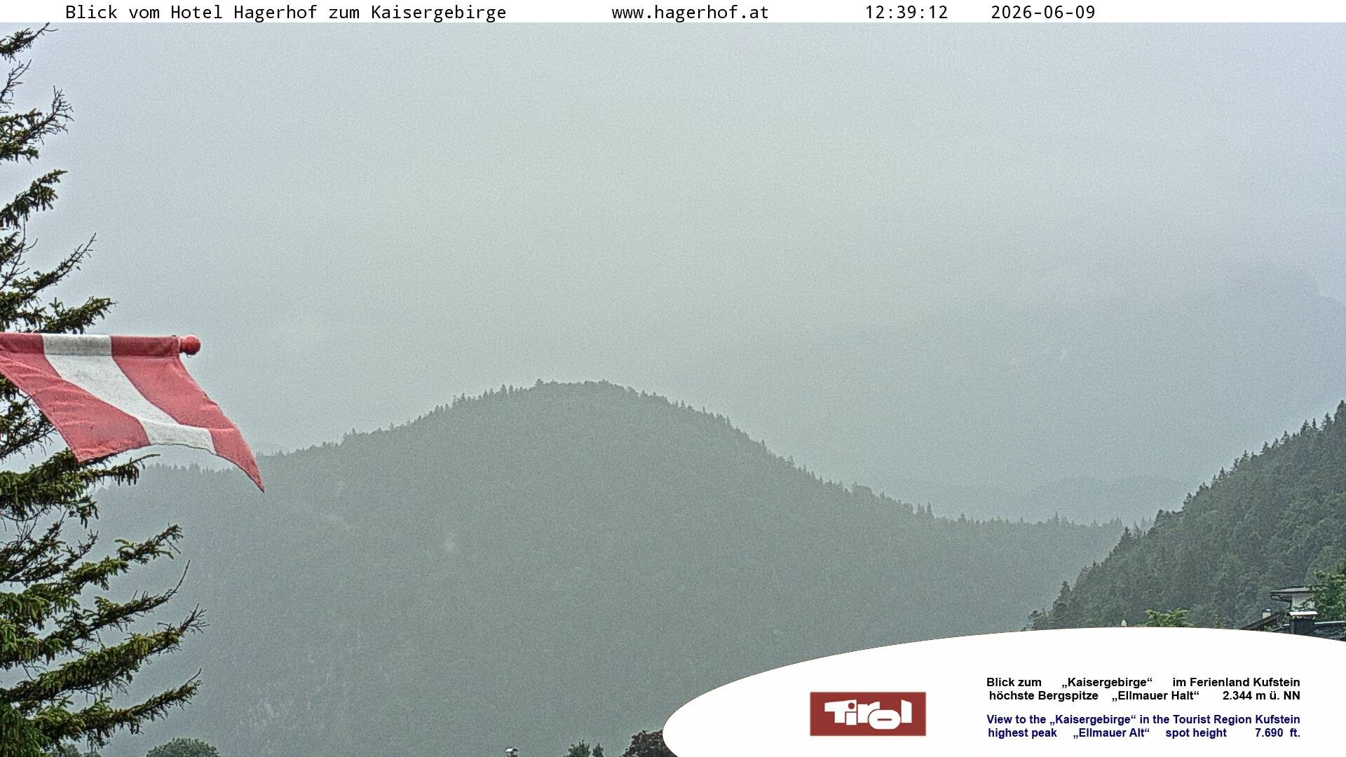 Archiv Foto Webcam Blick aufs Kaisergebirge