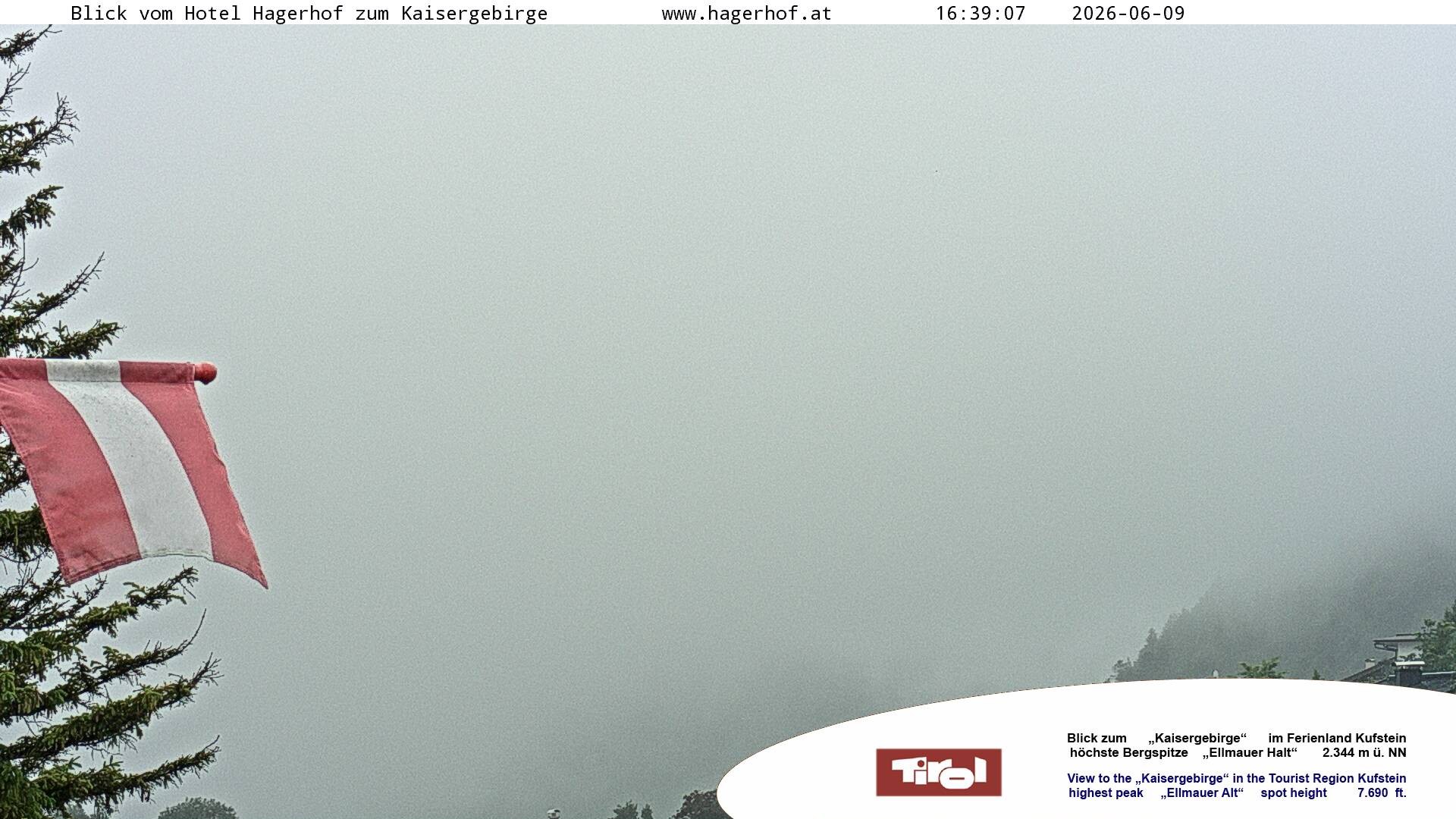 Archiv Foto Webcam Blick aufs Kaisergebirge