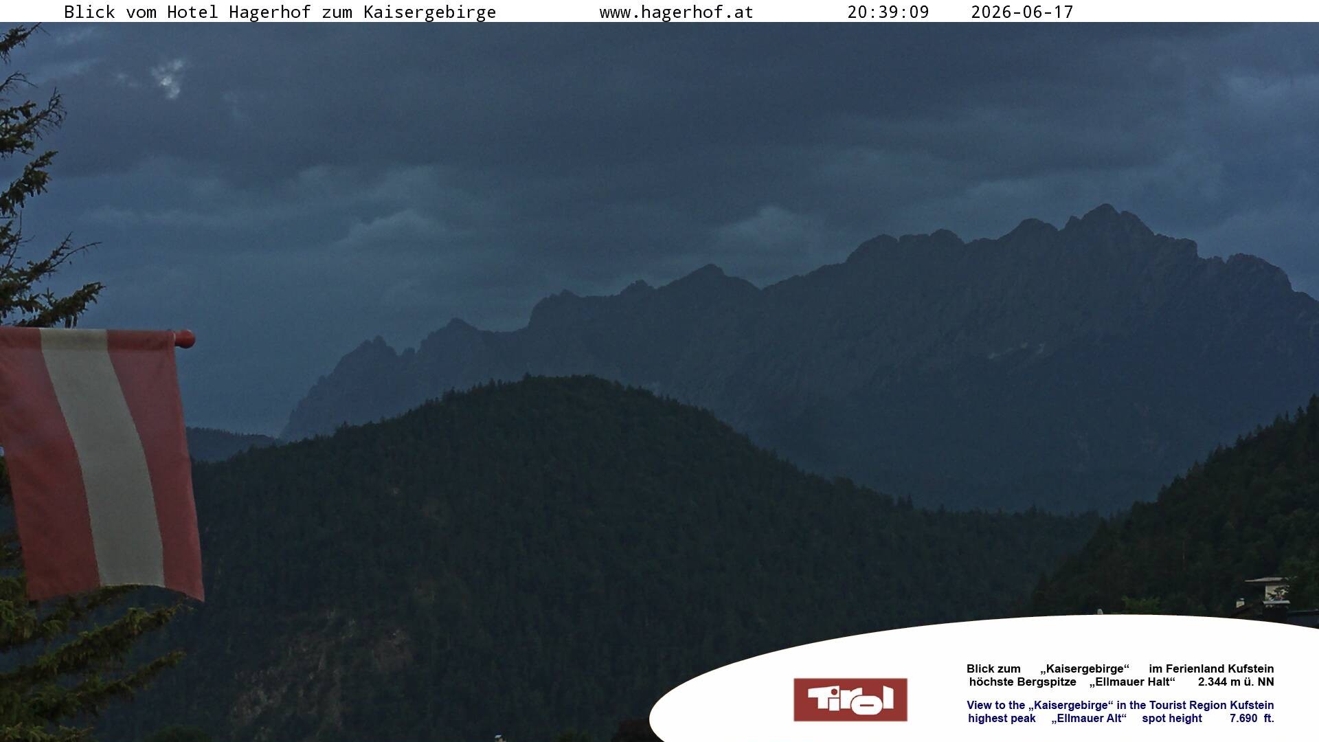 Archiv Foto Webcam Blick aufs Kaisergebirge