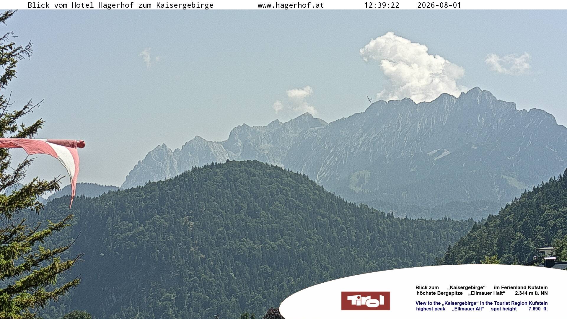 Archiv Foto Webcam Blick aufs Kaisergebirge