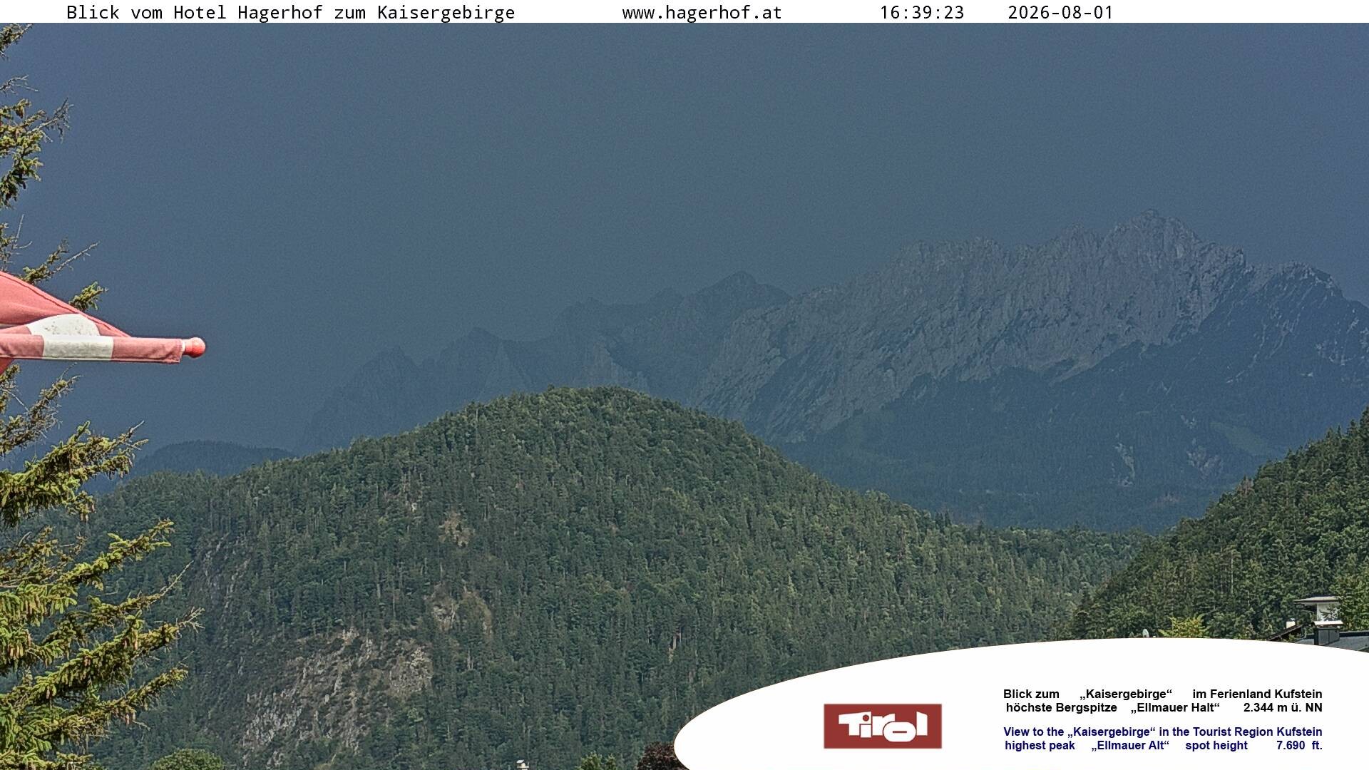 Archiv Foto Webcam Blick aufs Kaisergebirge