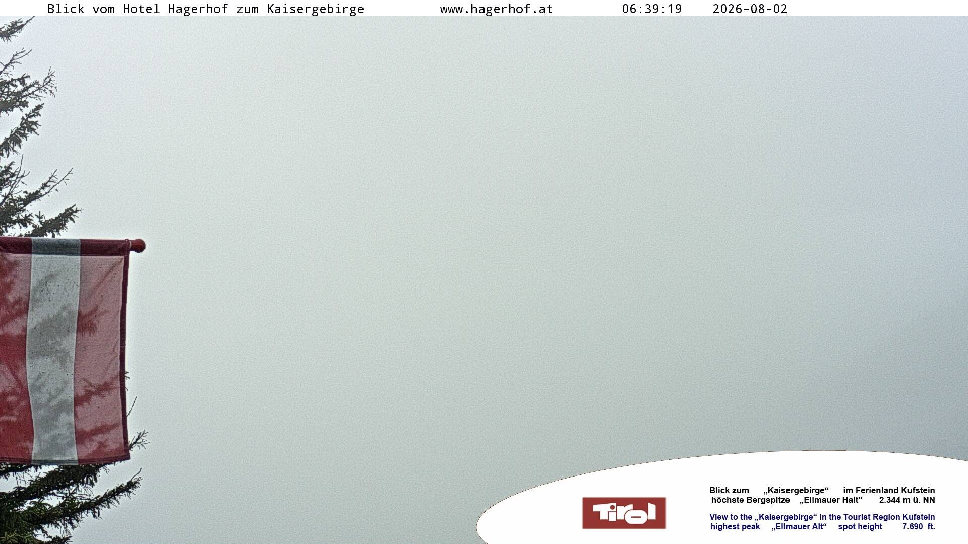 Archiv Foto Webcam Blick aufs Kaisergebirge